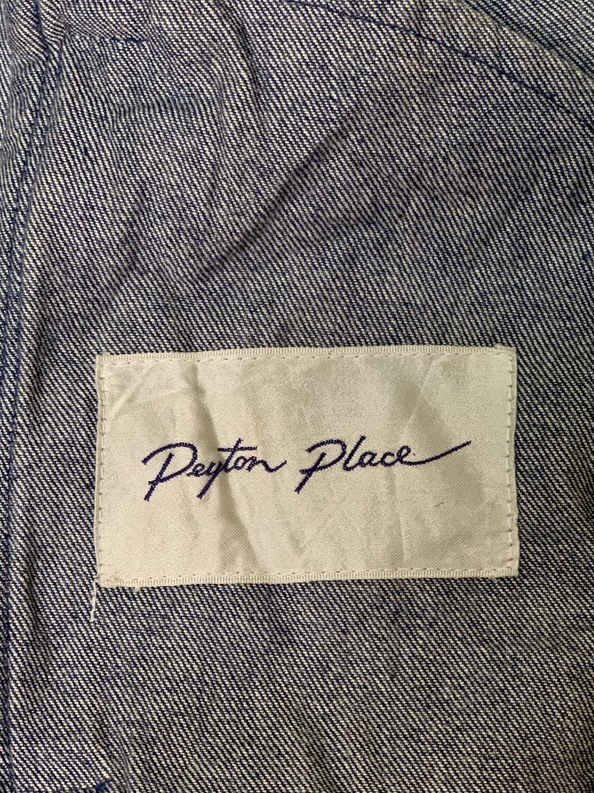 Japanese Brand Rare Design Peyton Place 10th Anniversary Denim Jacket Size XL / US 12-14 / IT 48-50 - 4 Thumbnail