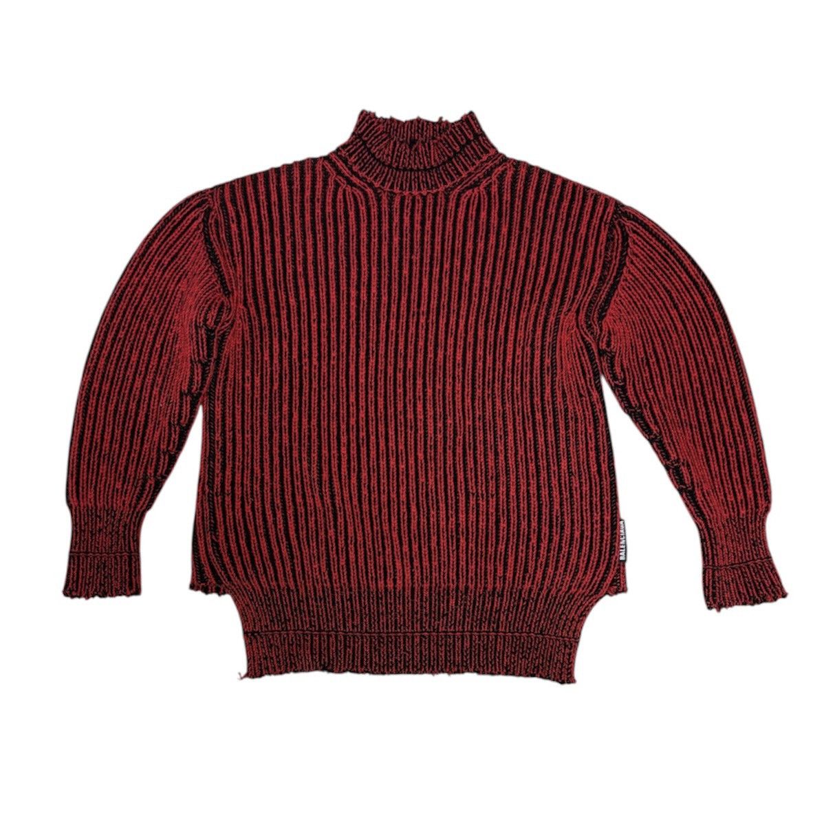 Balenciaga PRE-FALL 2018 BALENCIAGA BY DEMNA OVERSIZED KNIT RED Size S / US 4 / IT 40 - 2 Thumbnail