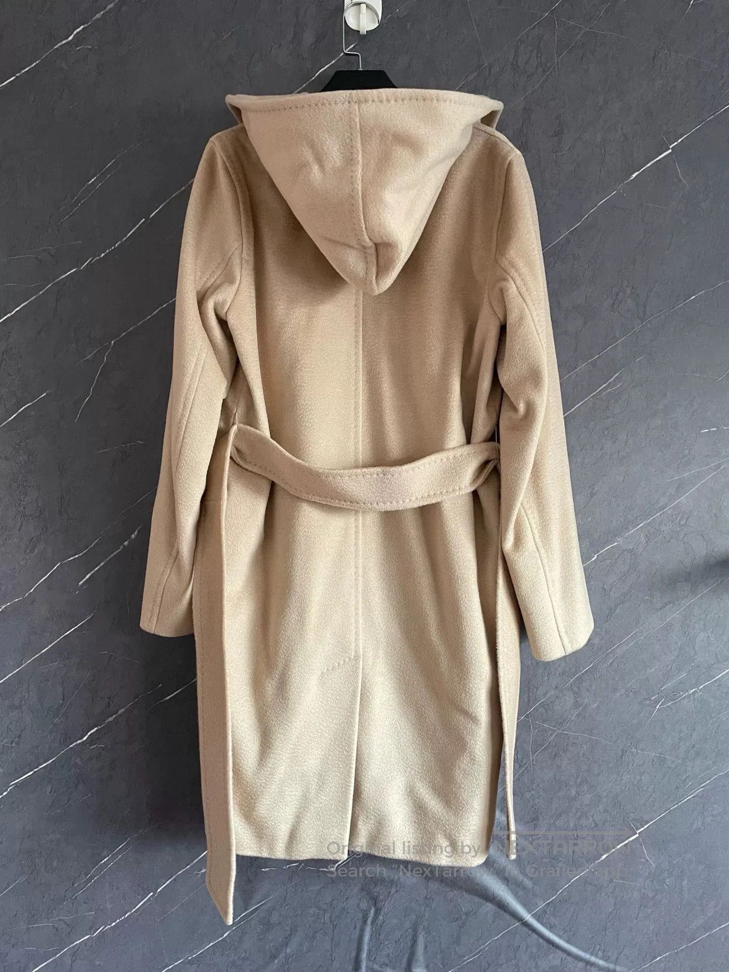 Other maxmara beige hooded shawl coat size 42. Size US L / EU 52-54 / 3 - 2 Thumbnail