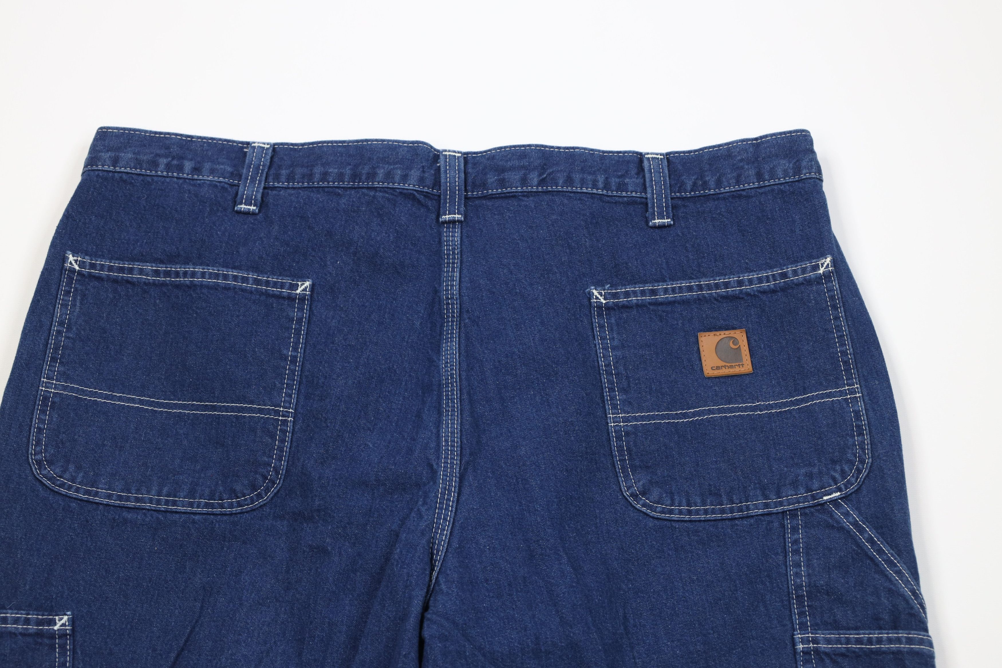 Carhartt Vintage Carhartt Spell Dungaree Wide Leg Denim Jeans Blue Size US 40 / EU 56 - 10 Thumbnail