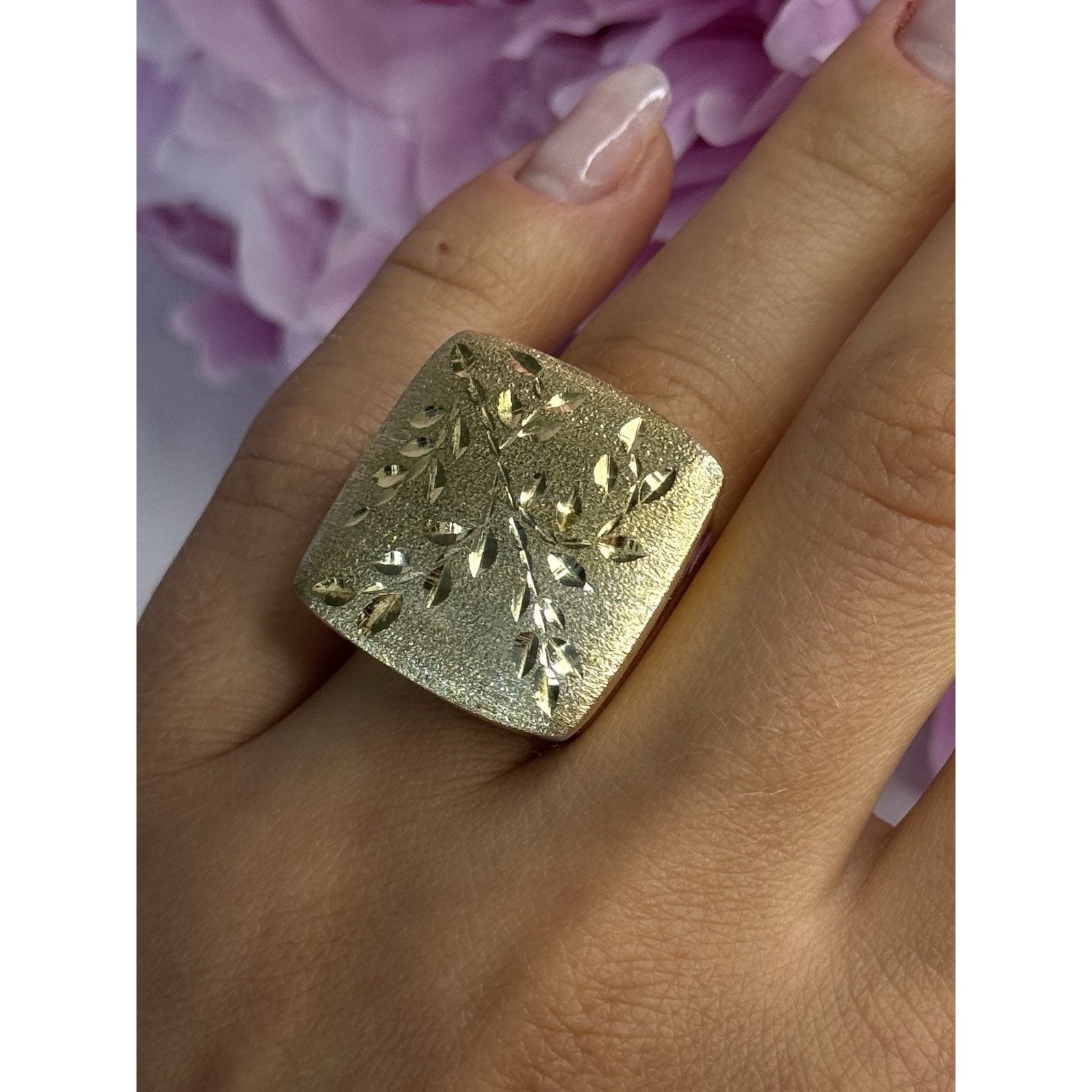 Jewelry 925 STERLING SILVER GOLD PLATED ITALY RING SIZE 8 Size ONE SIZE - 6 Thumbnail