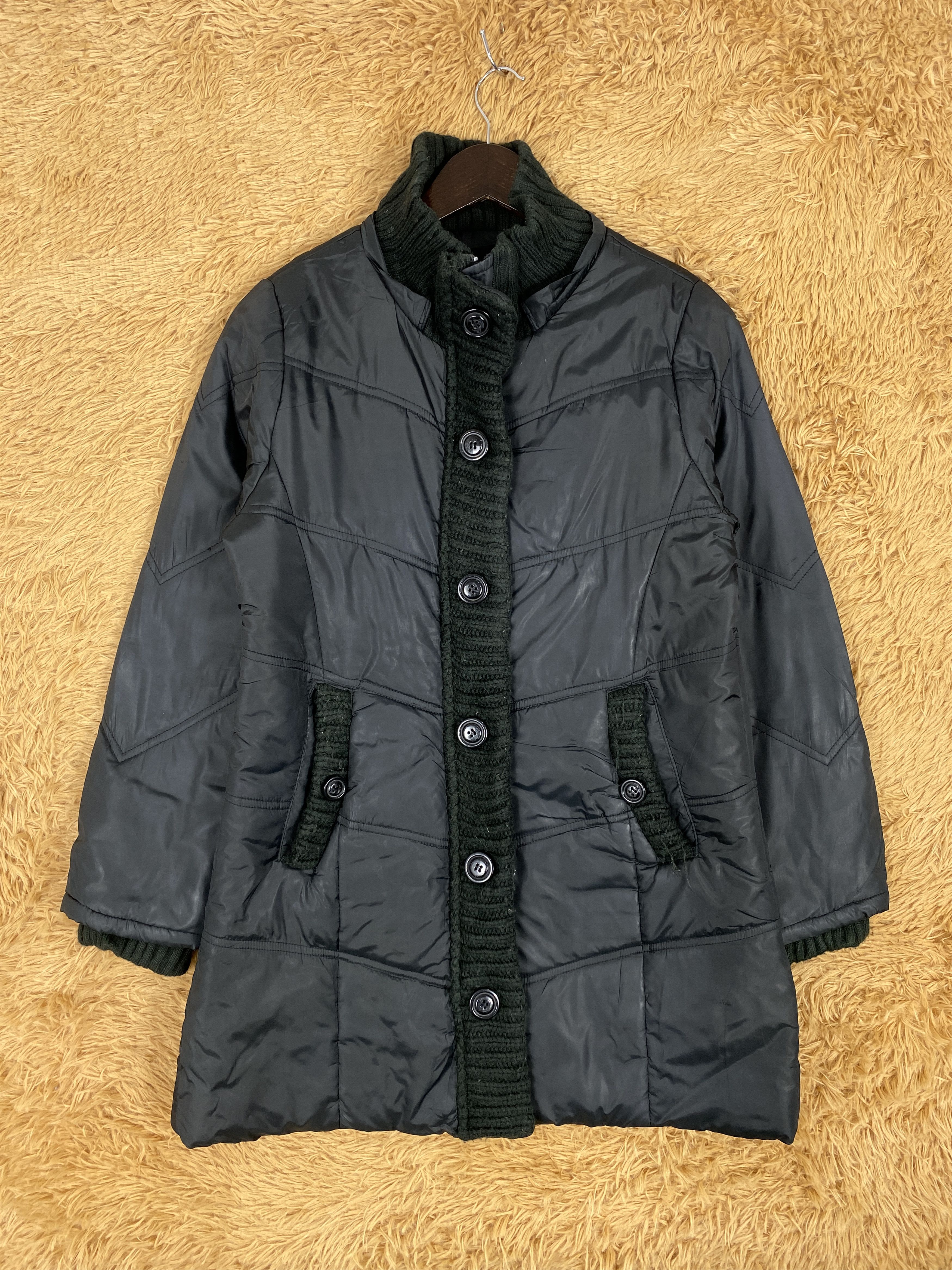 Japanese Brand Vintage Bay Leaf Puffer Long Jacket PJ2422 Size US S / EU 44-46 / 1 - 1 Thumbnail