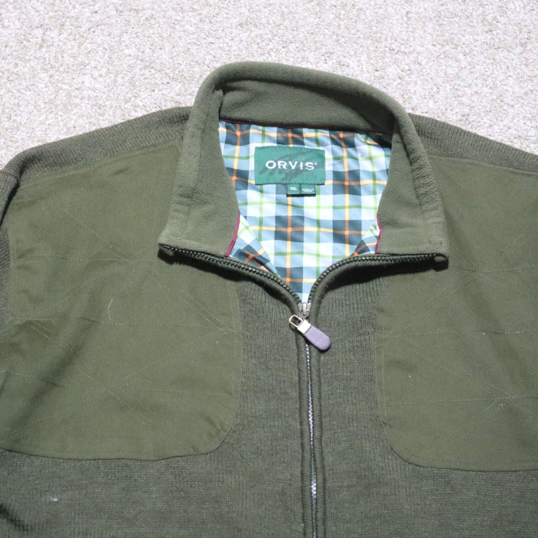 Orvis Orvis Wool Bomber Jacket Men's XL Green Full Zip Size US XL / EU 56 / 4 - 7 Thumbnail