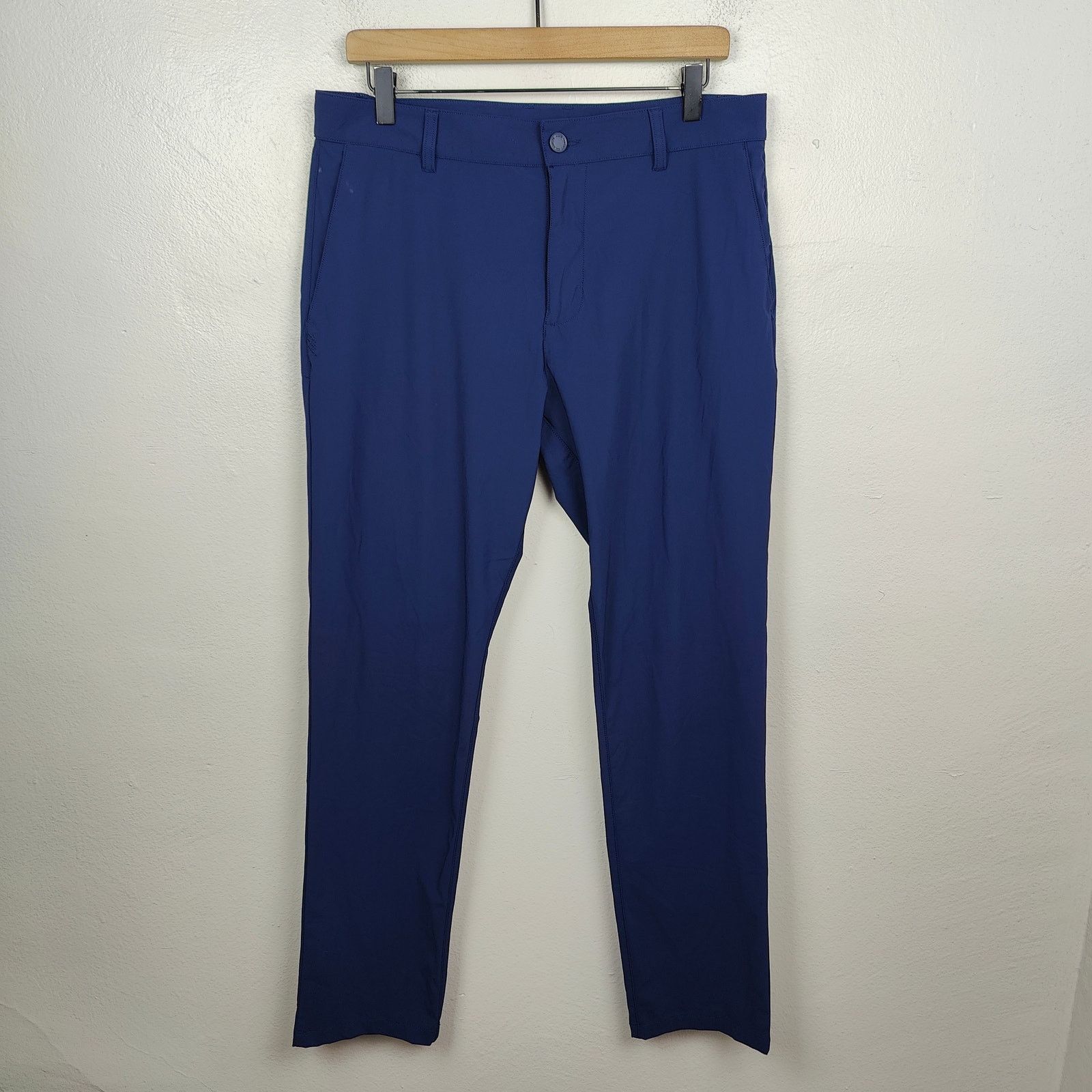 Rhone Rhone Every Day Five Pocket Pants Mens 33 Navy Blue Stretch Size US 33 - 1 Thumbnail