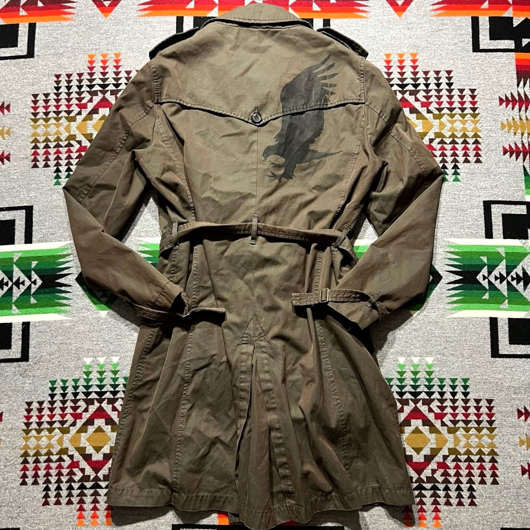 Valentino Valentino Trench Coat Womens Brown Belted Double Breasted Long Sleeve D8 Size XL / US 12-14 / IT 48-50 - 2 Thumbnail