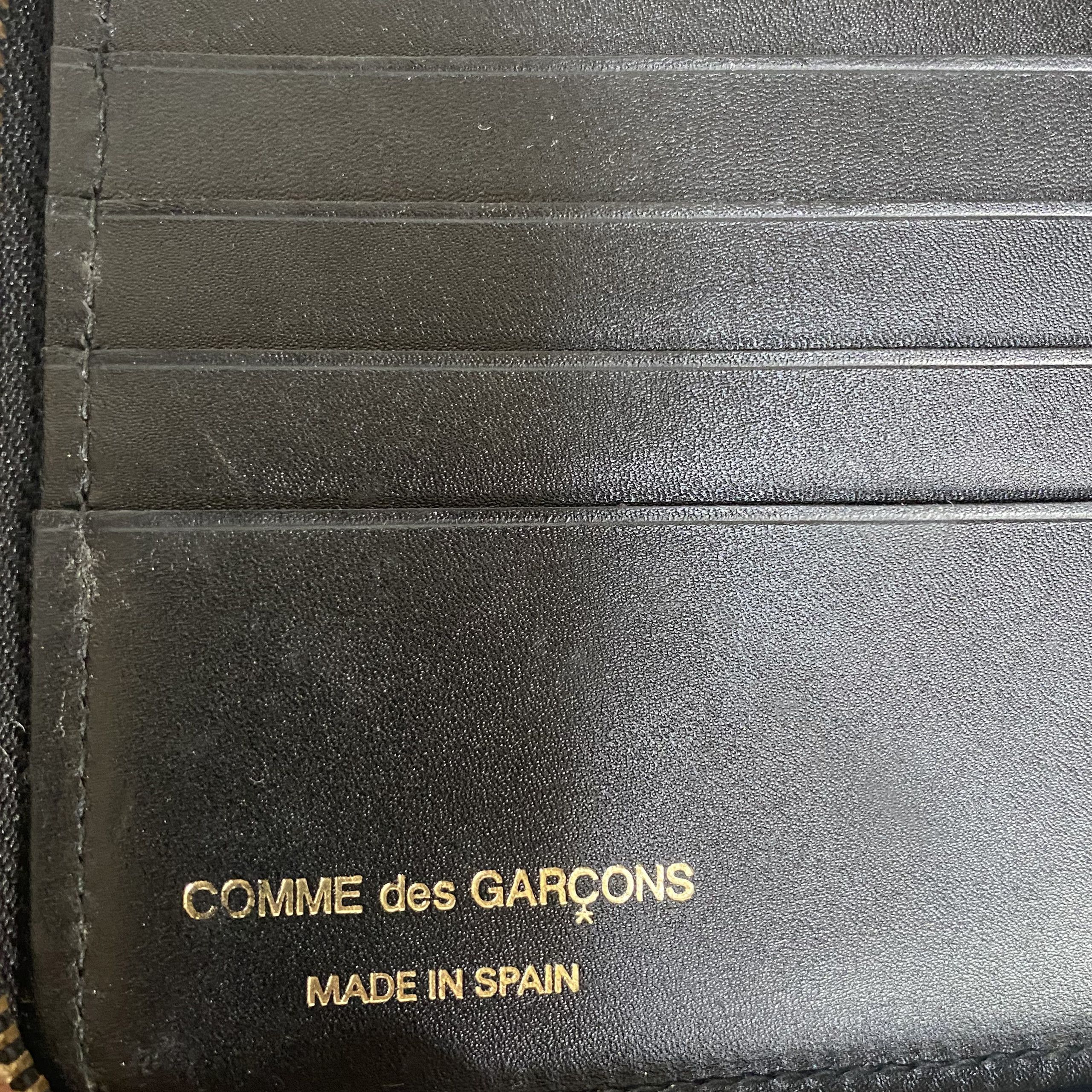 Comme des Garcons COMME DES GARCONS Black Alphabet Calf Leather Zip Wallet Size ONE SIZE - 10 Thumbnail
