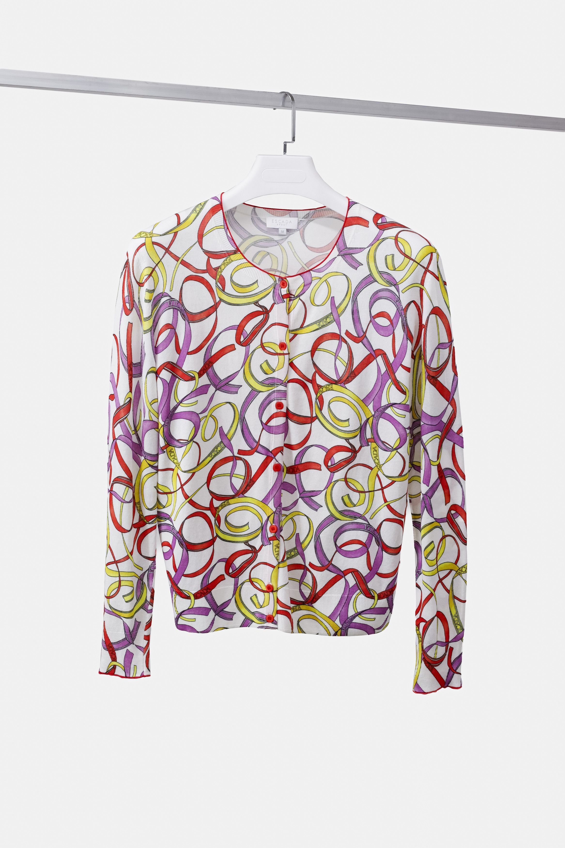 image of Escada Sport Multicolor Printed Knit Cardigan, Women's (Size Medium)