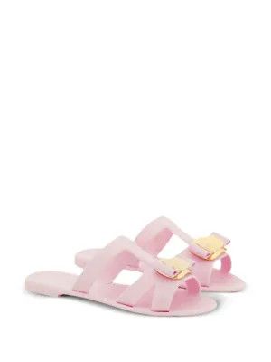 Salvatore Ferragamo o1s1rm0526 Lylia Jelly Sandals in Pink Size US 6 / IT 36 - 2 Thumbnail