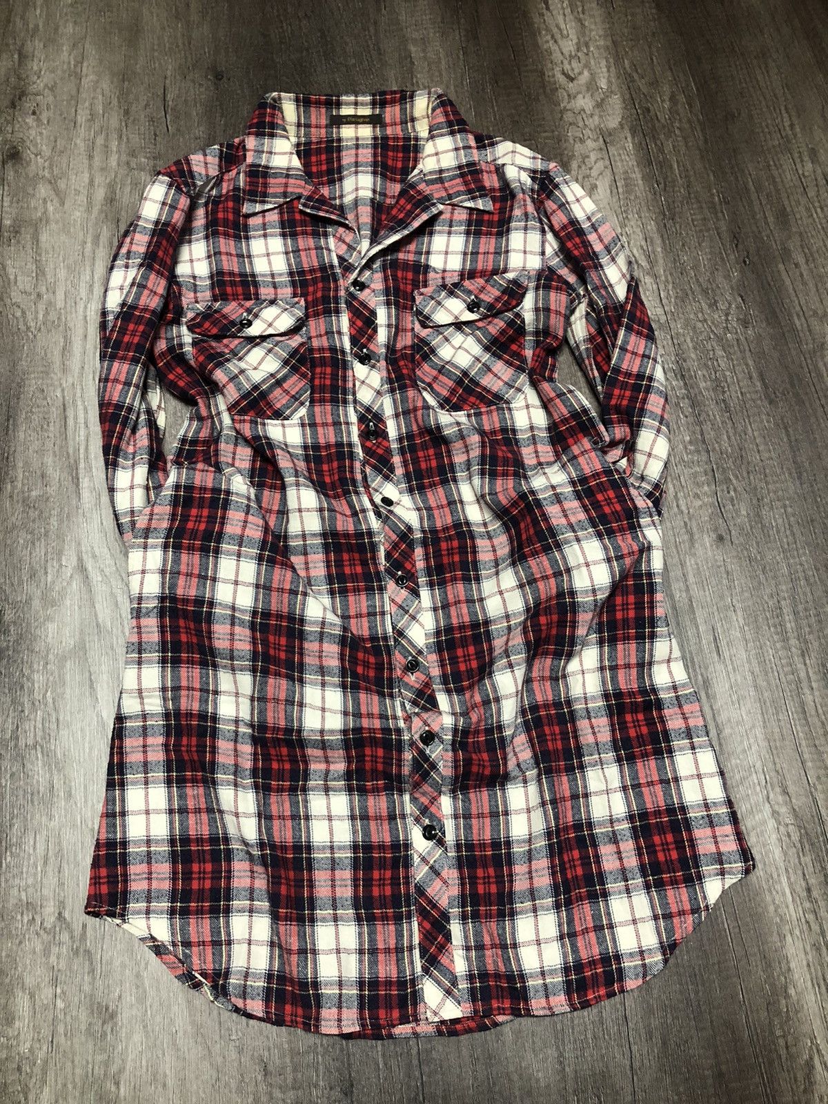 Designer × Japanese Brand × Vintage Vintage D'artagnan Flannel 4 Pocket Button Up Shirt Size M / US 6-8 / IT 42-44 - 13 Thumbnail
