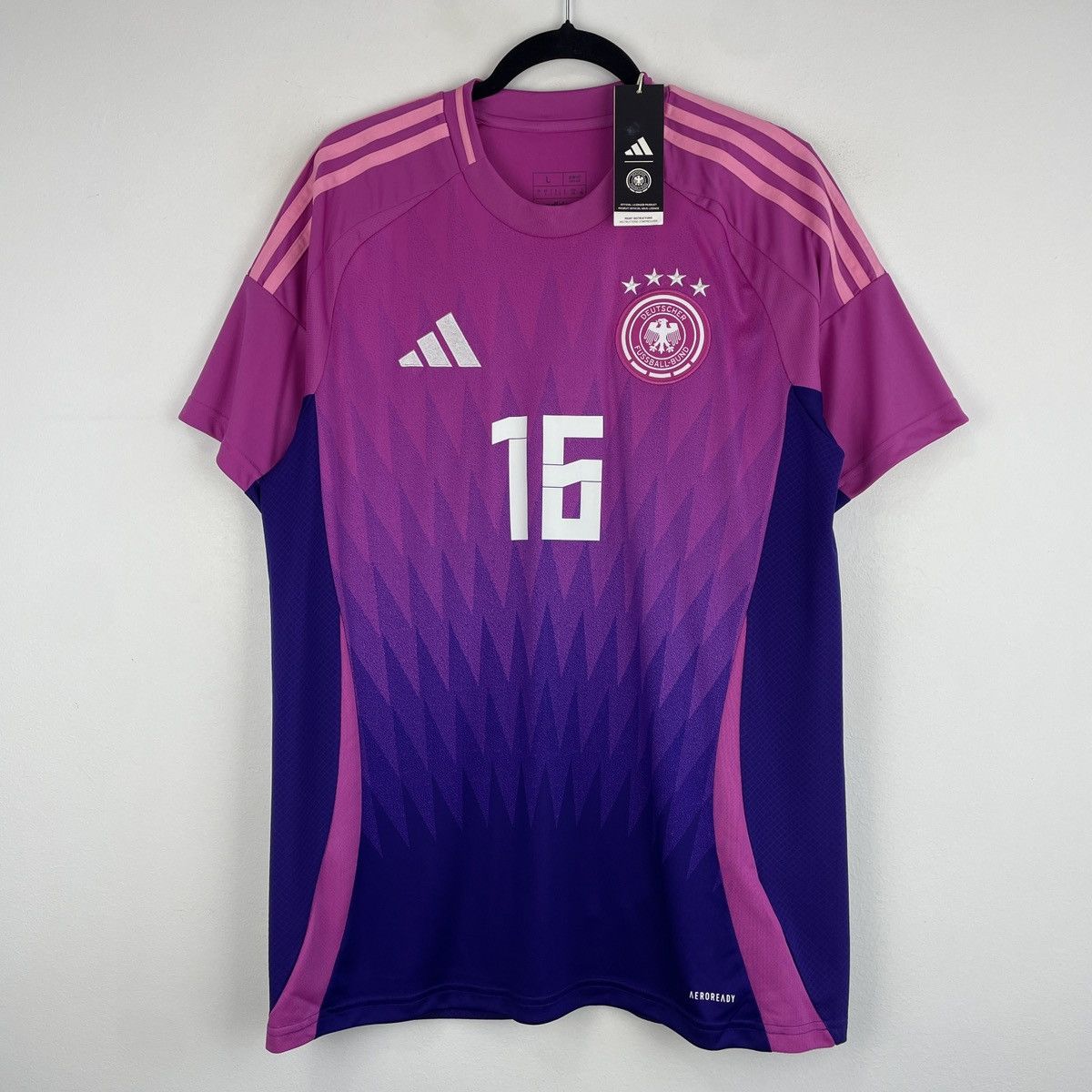 Adidas Germany Waldemar Anton Adidas Pink Jersey 2024/2025 size L Size US L / EU 52-54 / 3 - 2 Thumbnail