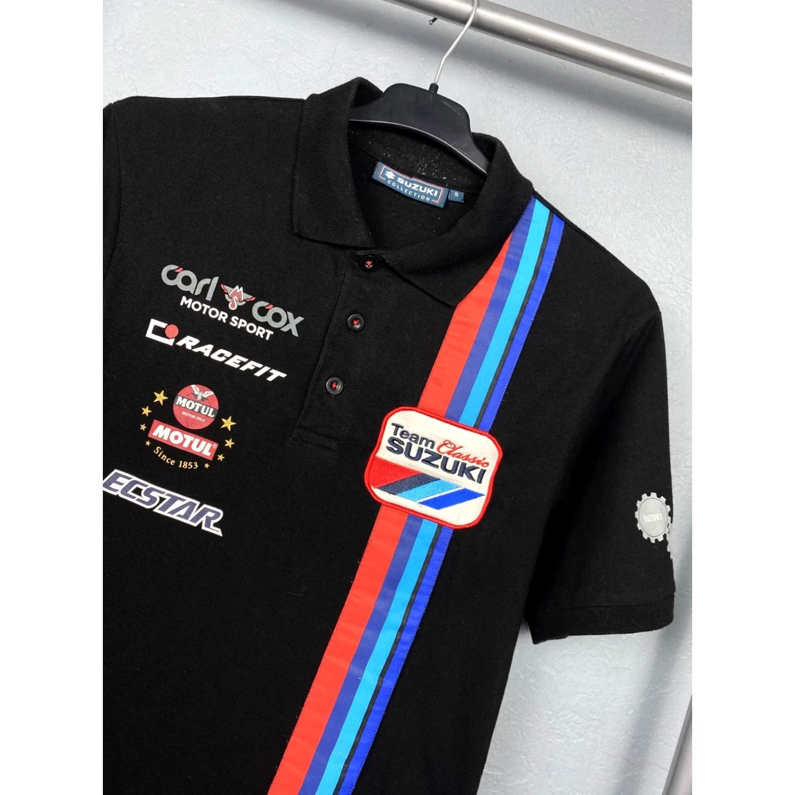 Vintage Suzuki Racing Team Vintage Mens Polo Shirt Size S Black Polo Mens Size US S / EU 44-46 / 1 - 2 Thumbnail