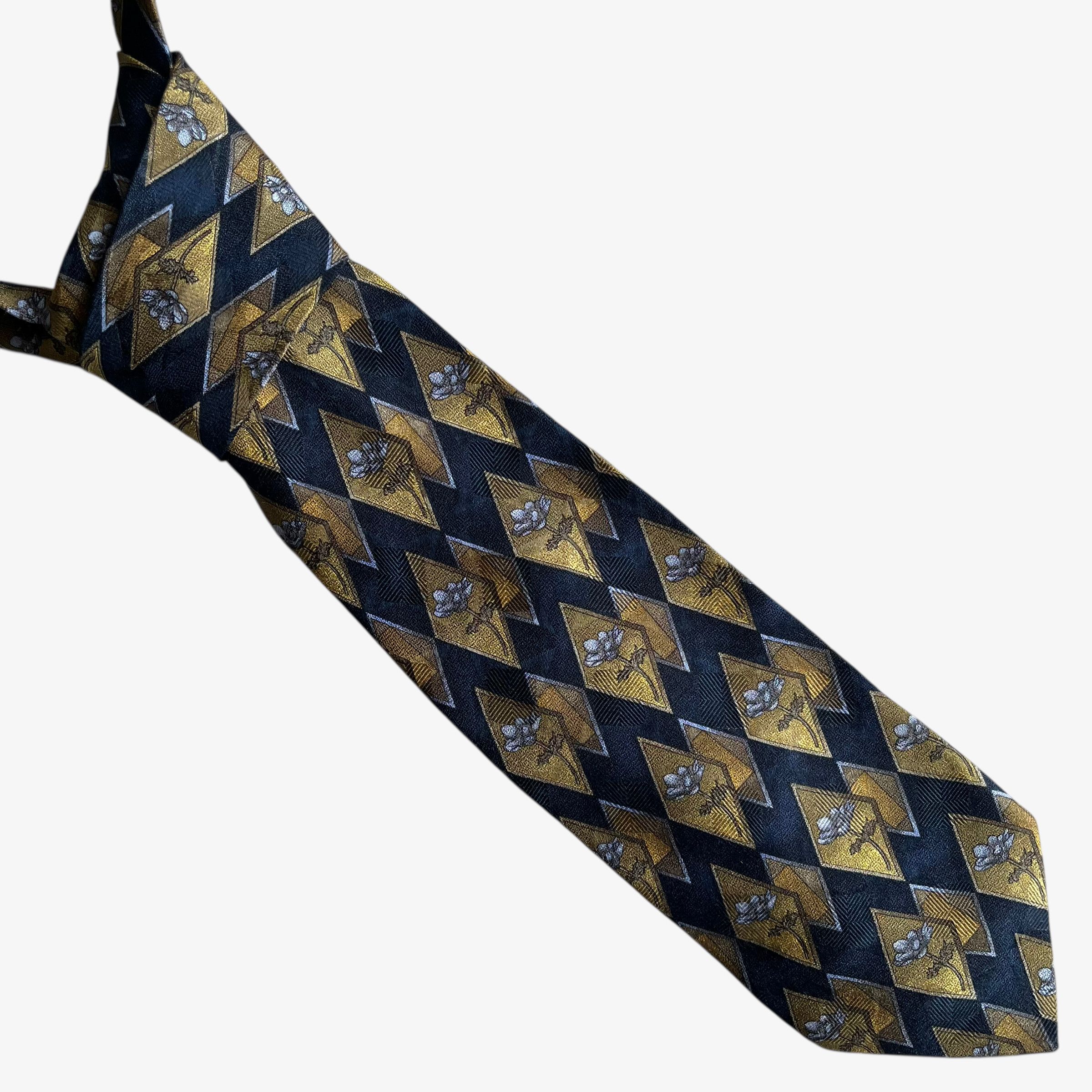 Robert Talbott Vintage Robert Talbott Nordstrom Art Deco Floral Silk Tie Size ONE SIZE - 1 Thumbnail