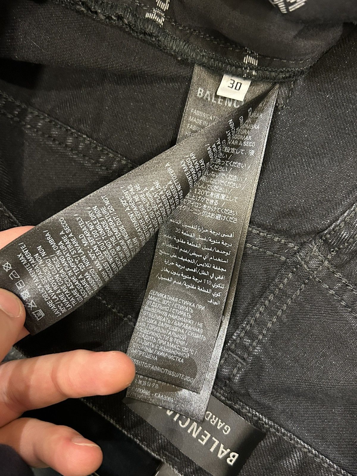 Balenciaga Balenciaga Black Denim Jeans Size US 30 / EU 46 - 5 Thumbnail