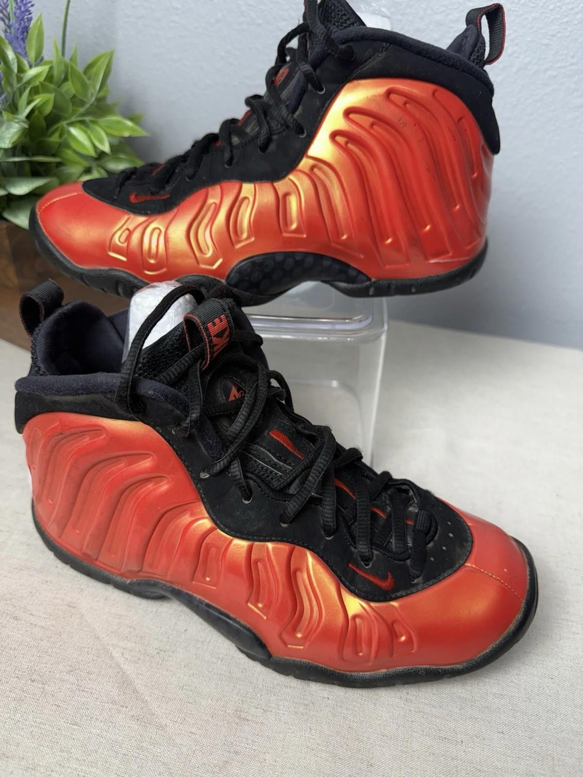 Nike Nike Little Posite One GS Habanero Red 644791-603 Sz Y4 Size US 5 / EU 37 - 1 Thumbnail