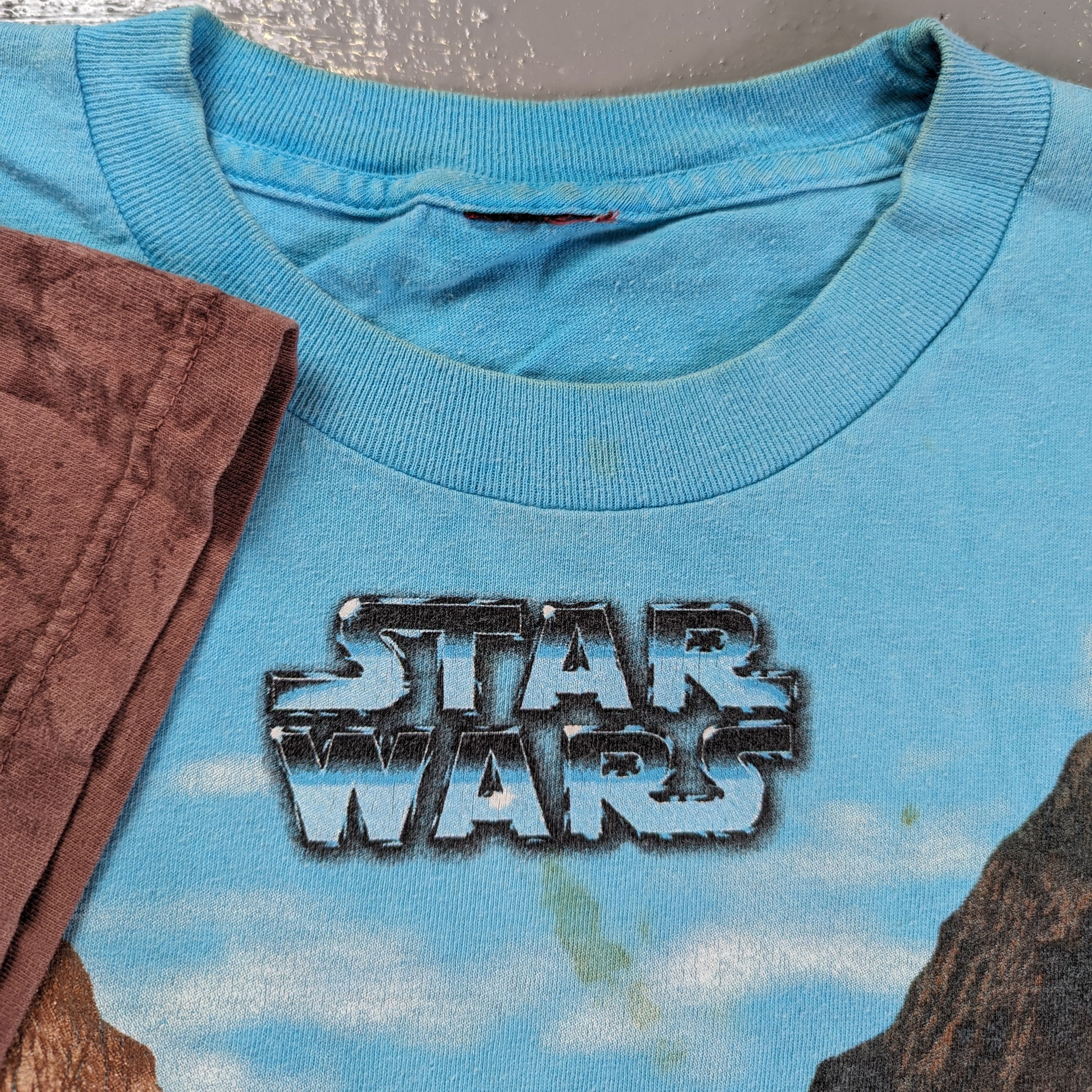 Star Wars × Vintage Vintage Star Wars episode 1 pod racer tie dye liquid blue Size US L / EU 52-54 / 3 - 3 Thumbnail