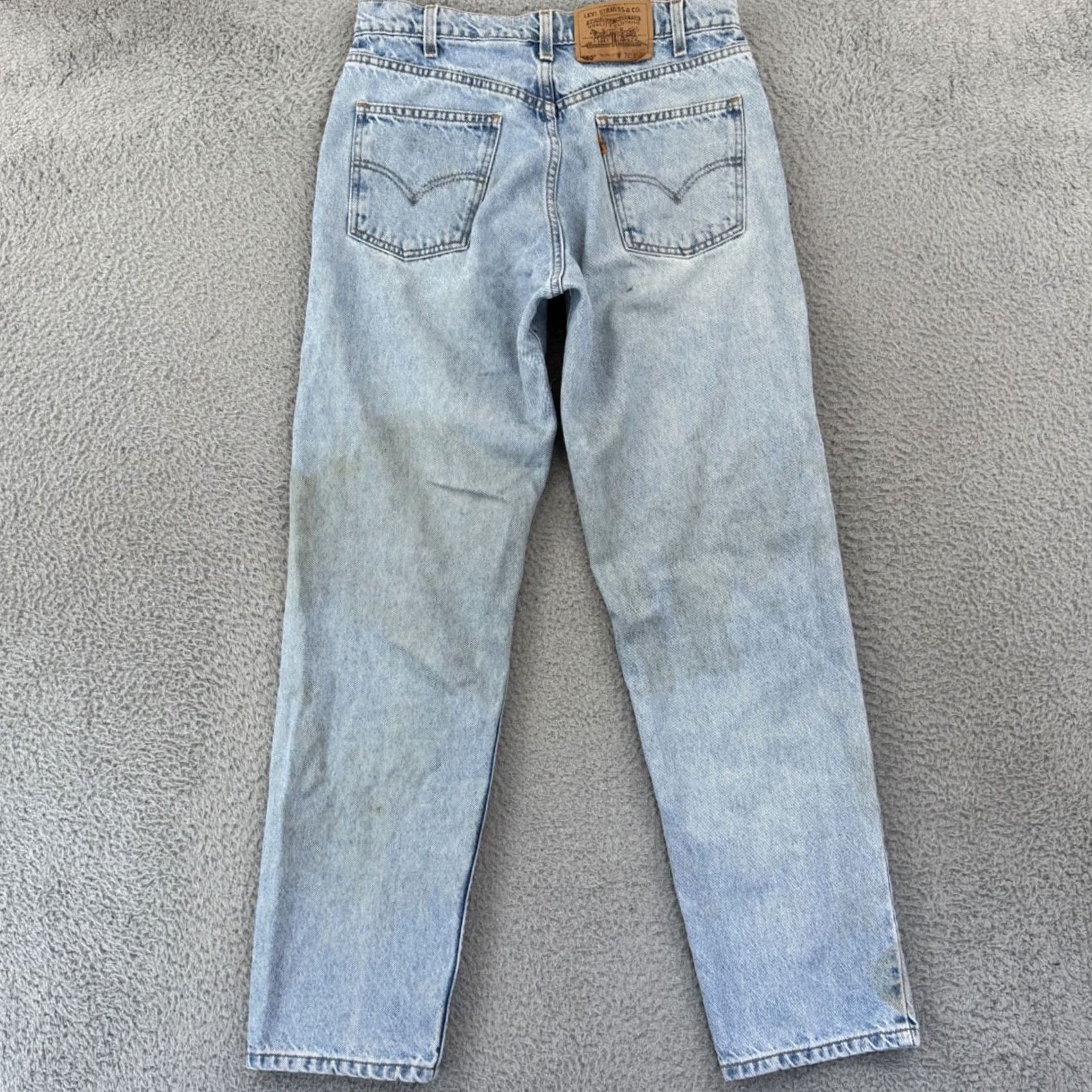Levi's VINTAGE Levi's 550 Jeans Mens 30x32 Blue Relaxed 90s Orange Tab Grunge Zip Denim Jeans Men Blue Slimming 5-Pocket 550 90s Grunge USA Size US 30 / EU 46 - 7 Thumbnail