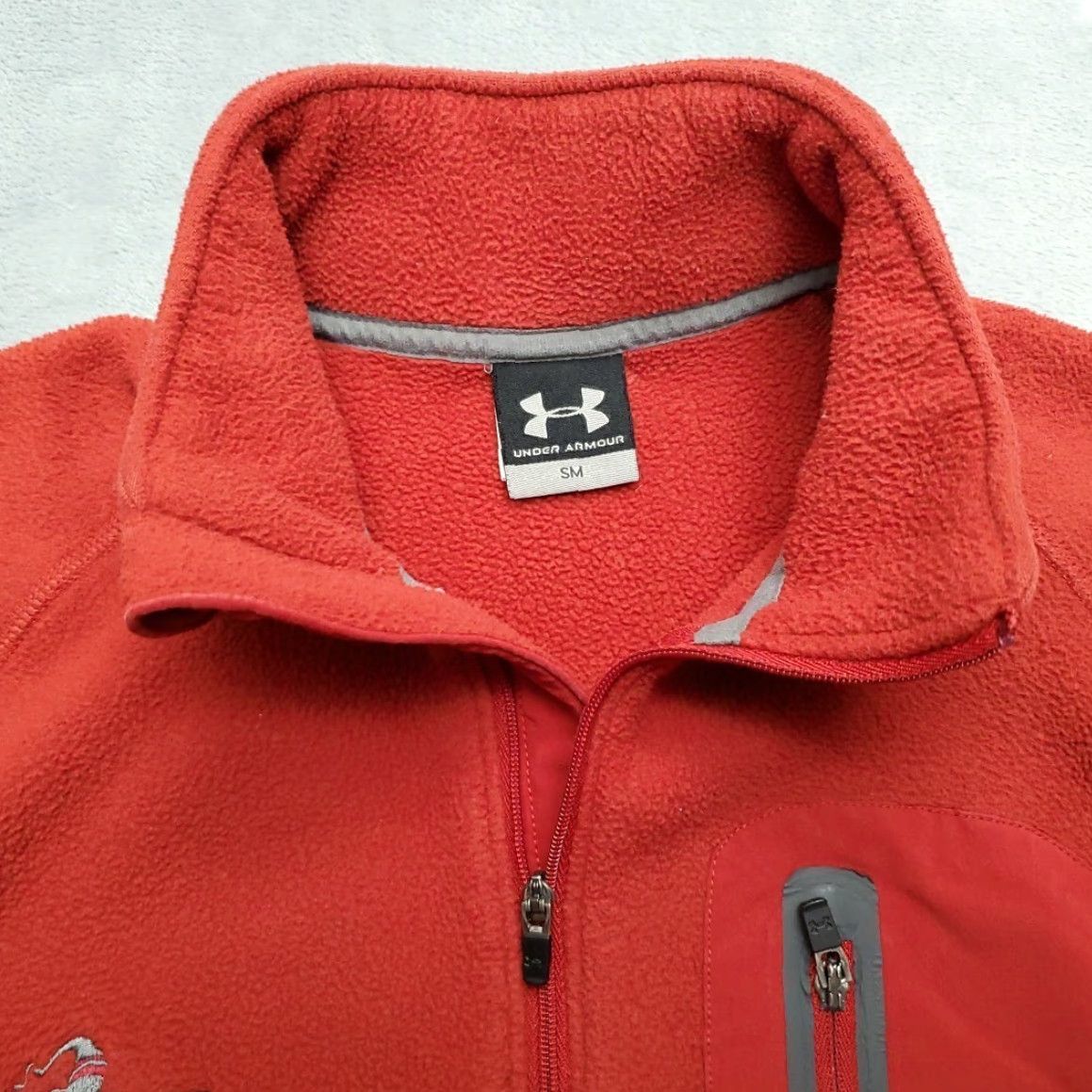 Under Armour Under Armour Sweater Mens S Red 1/4 Zip Fleece Pullover Casual Outdoor 1/4 Zip Long Sleeve Logo Embroidered Zip Mens Size US S / EU 44-46 / 1 - 6 Thumbnail
