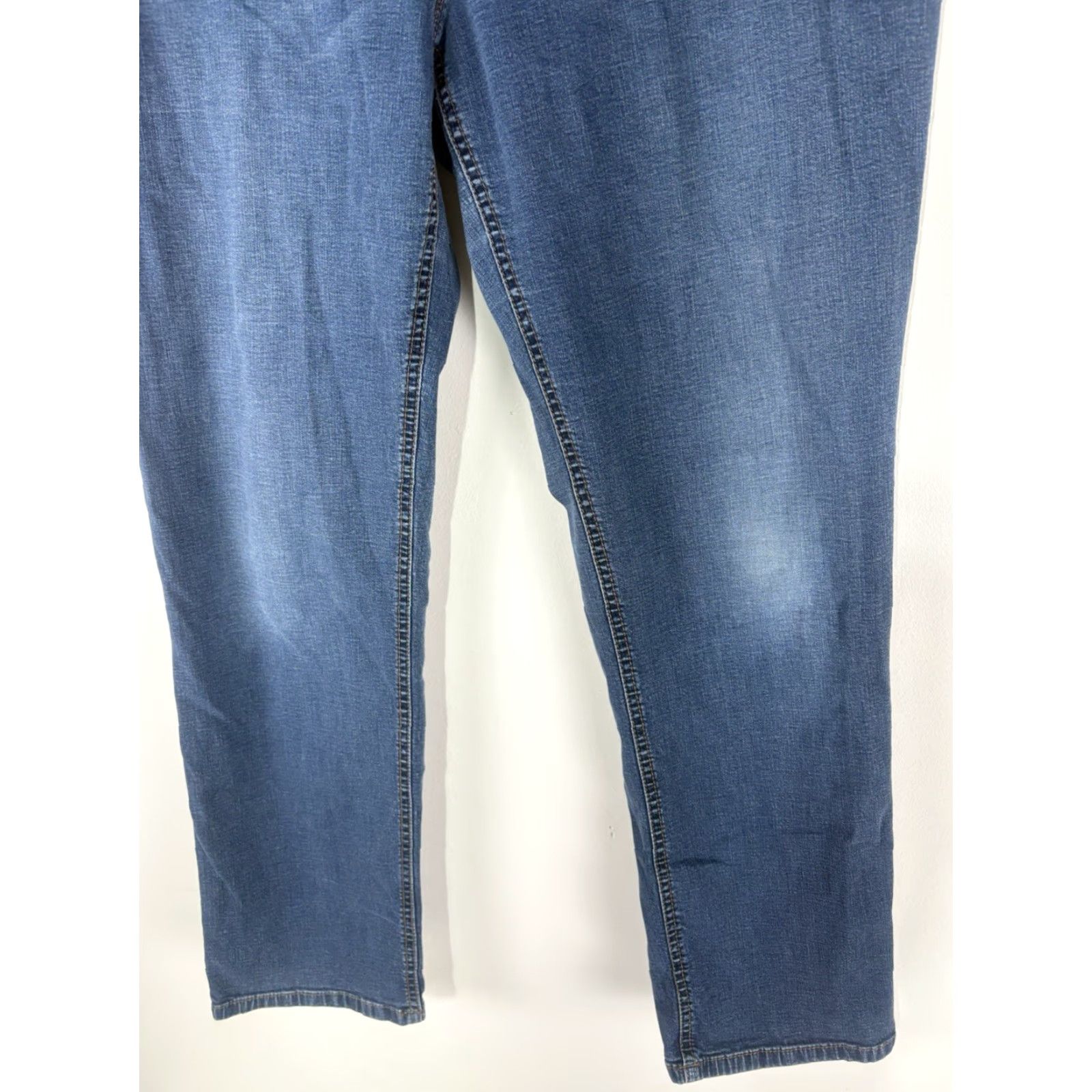 J. Jill VINTAGE J Jill Slim Leg Jeans Womens Size 14P Mid Rise Cotton Spandex Blue 5-Pocket Casual Size 36" / US 14 / IT 50 - 3 Thumbnail