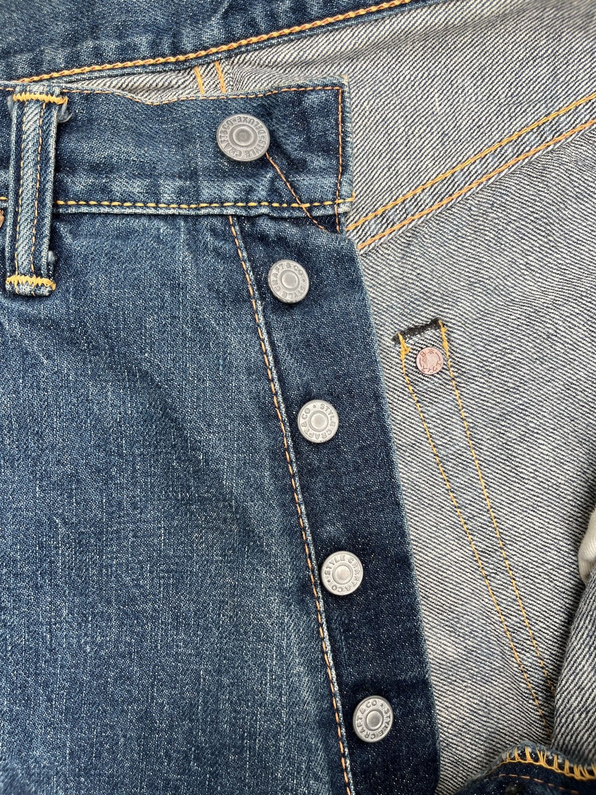 Evisu Evisu No.2 Hand Painted Daicock Selvedge Jeans Size US 30 / EU 46 - 16 Thumbnail
