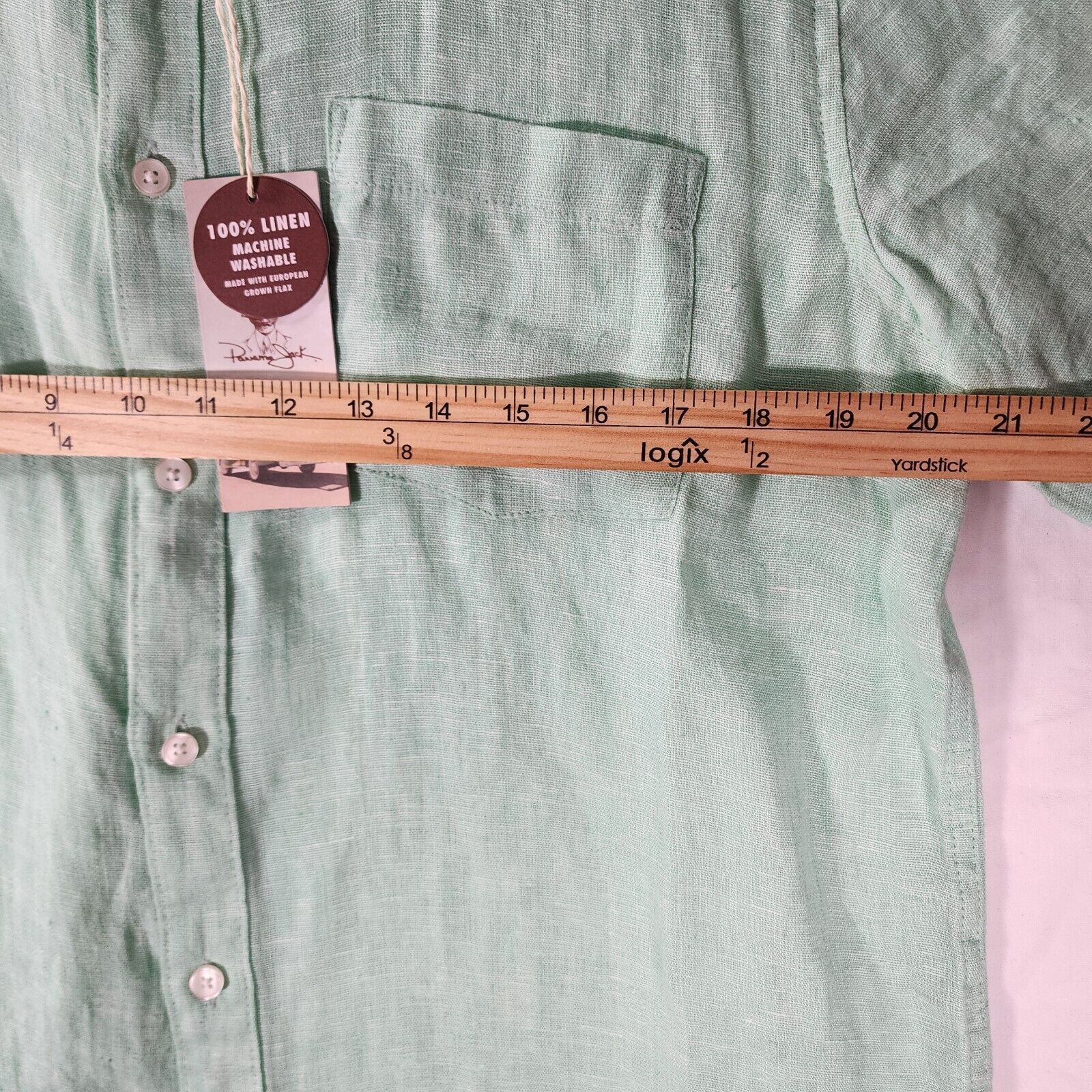 Panama Jack NEW Panama Jack 100% Linen Short Sleeve Shirt Mens Size L Size US L / EU 52-54 / 3 - 5 Thumbnail