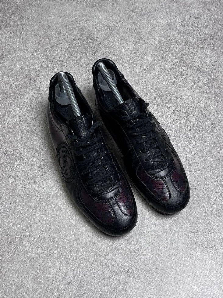 Designer Vintage Gucci GG Monogram Leather Sneakers Us 6 Size US 6 / EU 39 - 4 Thumbnail