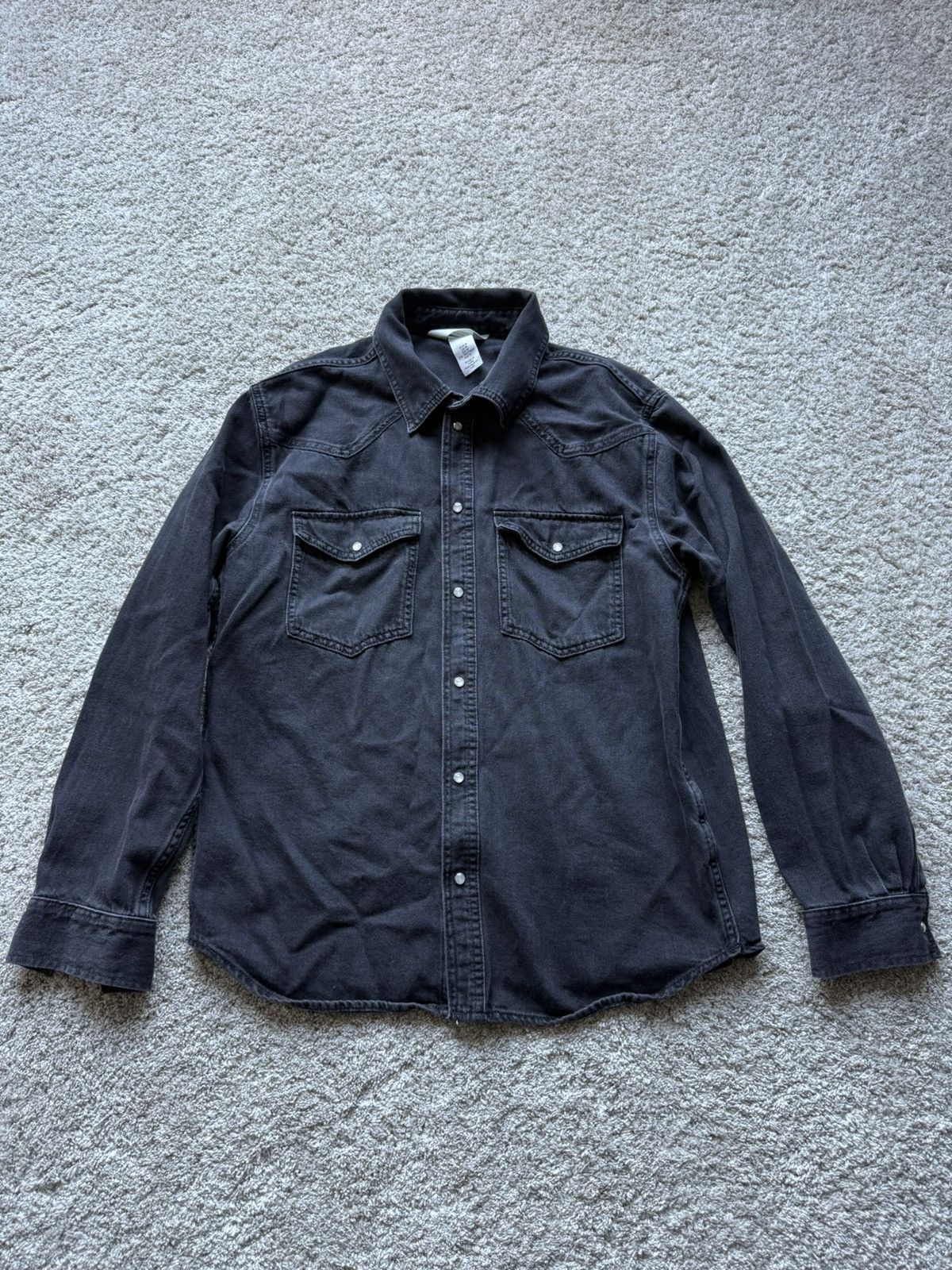 H&M Y2K Black Denim Jacket Rock by H&M Size US M / EU 48-50 / 2 - 1 Thumbnail