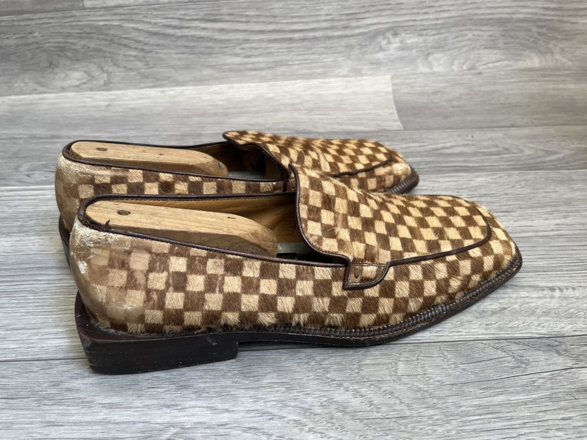 Louis Vuitton Louis vuitton damier pony hair draft square toe loafer Size US 9 / EU 42 - 7 Thumbnail