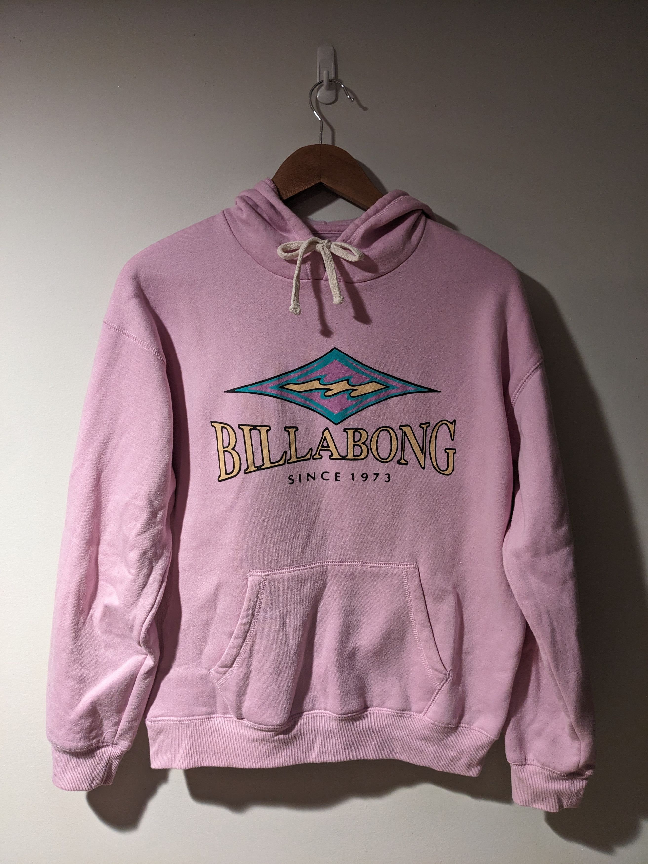 Billabong × Designer Billabong Center Logo Surf Wear Medium Pink Hoodie Size M / US 6-8 / IT 42-44 - 1 Thumbnail