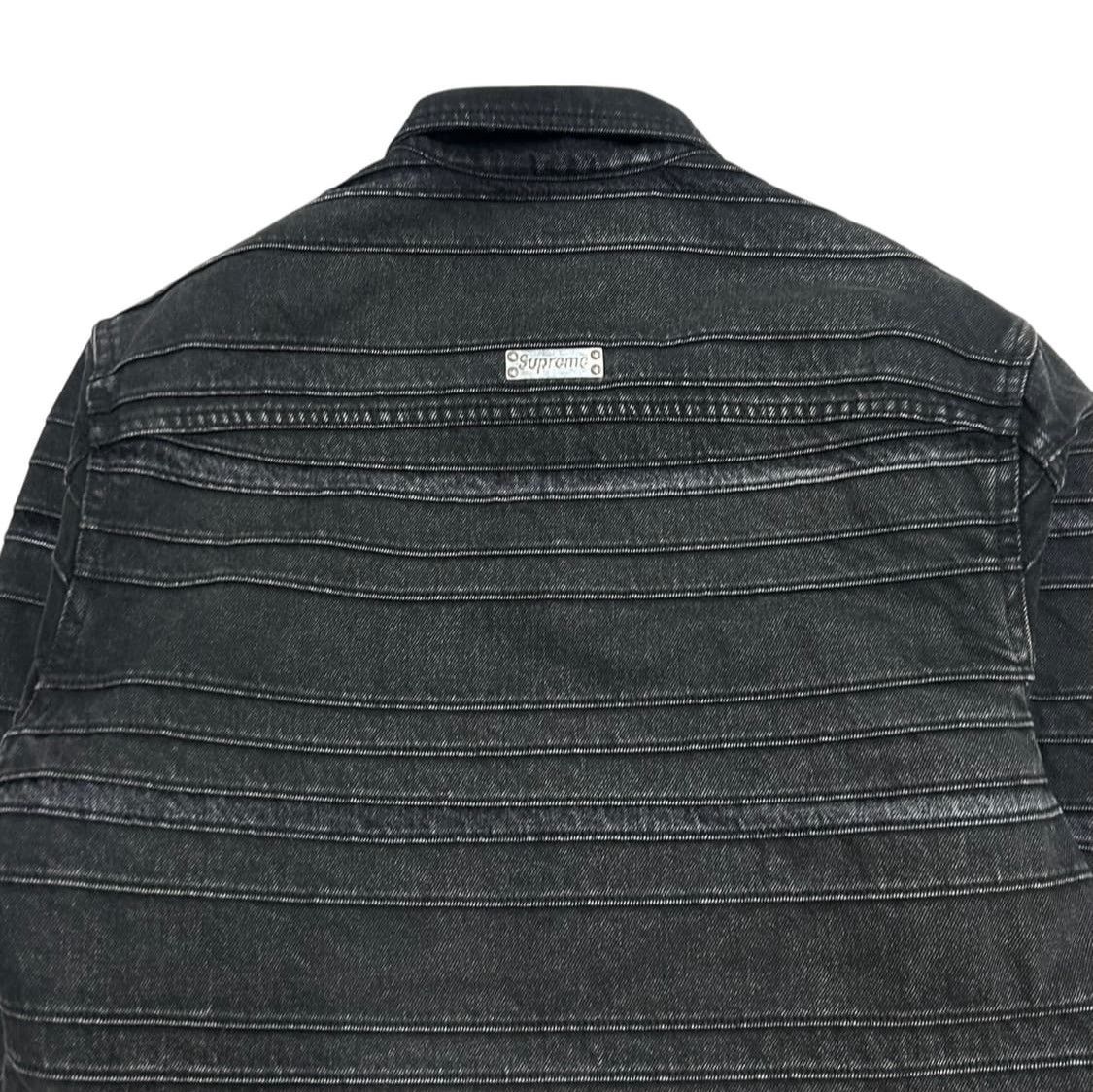 Supreme Supreme Layered Black Denim Jacket Size US S / EU 44-46 / 1 - 4 Thumbnail