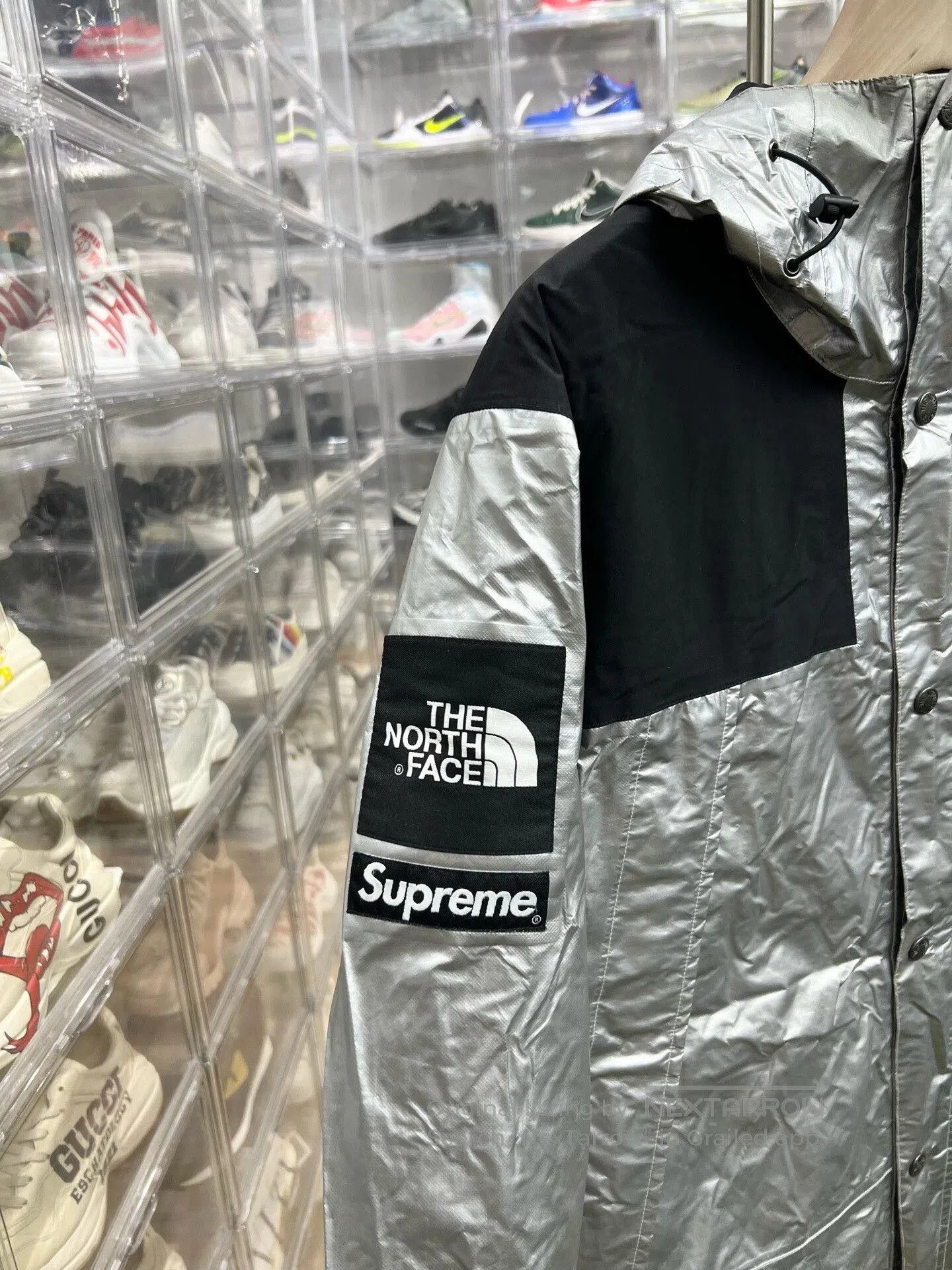 Supreme TNF Silver Jacket Size L.