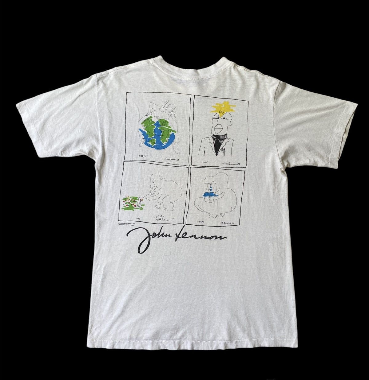 Art Comes First × Hard Rock Cafe × Vintage 1990s - HRC Signature Series Edition II John Lennon Tee Size US M / EU 48-50 / 2 - 1 Thumbnail