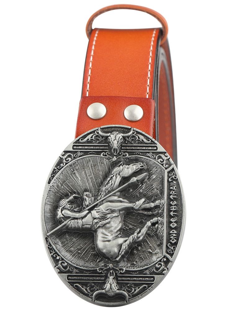 Designer New Trend Vintage Belt Riveted Belts Menswear Accessories Size ONE SIZE - 1 Thumbnail