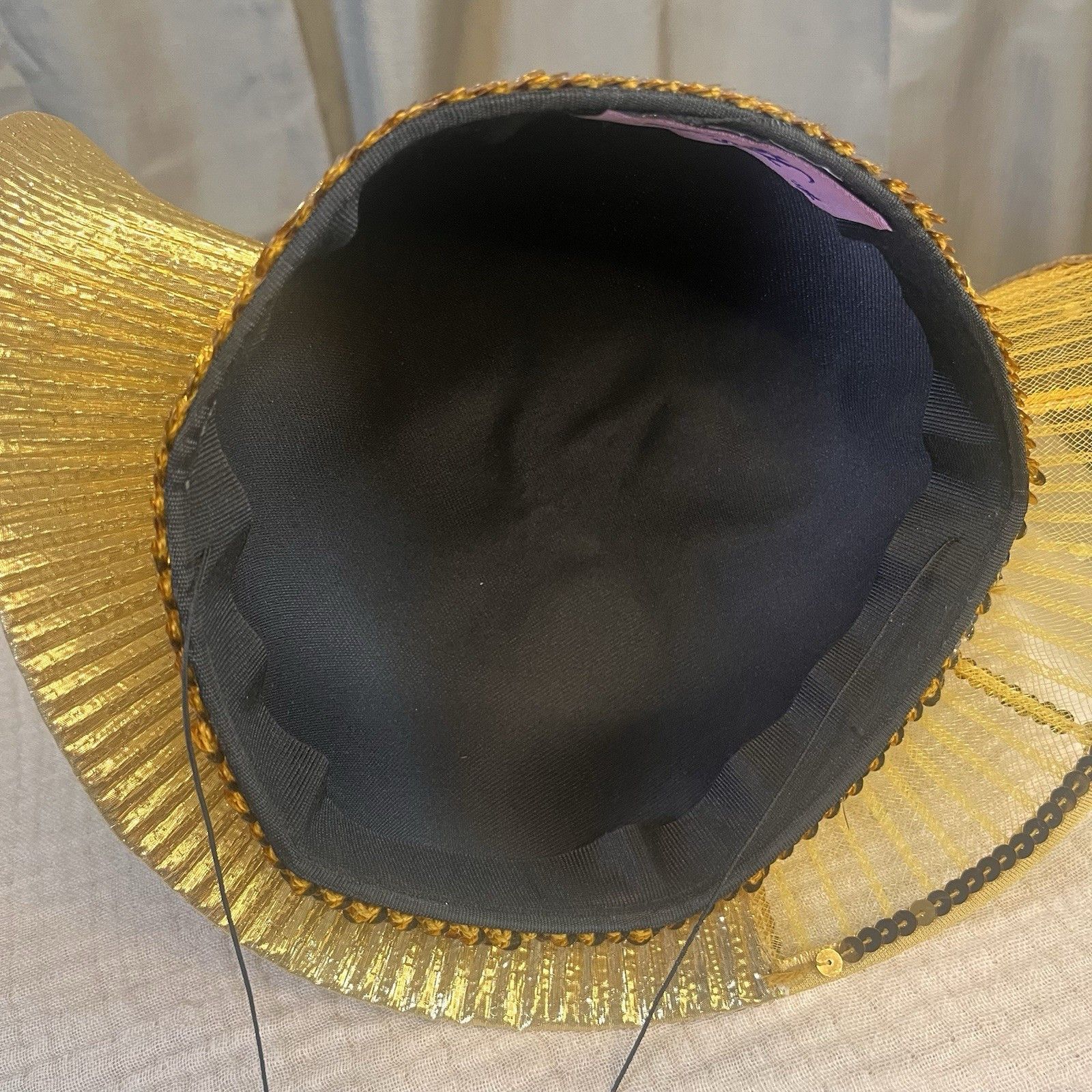 Other Ms. Hi's classic gold lame Kentucky Derby Hat Size ONE SIZE - 7 Thumbnail