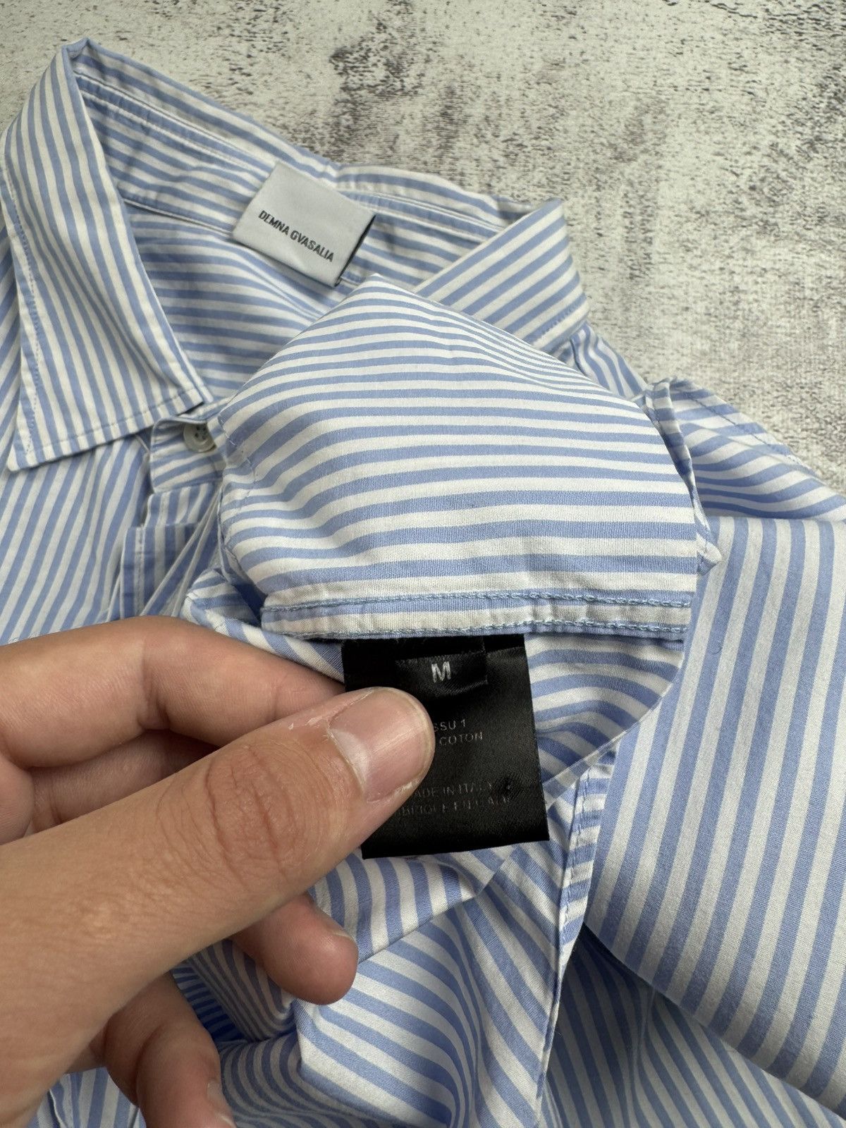Vetements Vetements Femme Garderobe 2019 Demna Gvasalia Striped Asymmetrical Button Shirt Size M / US 6-8 / IT 42-44 - 15 Thumbnail