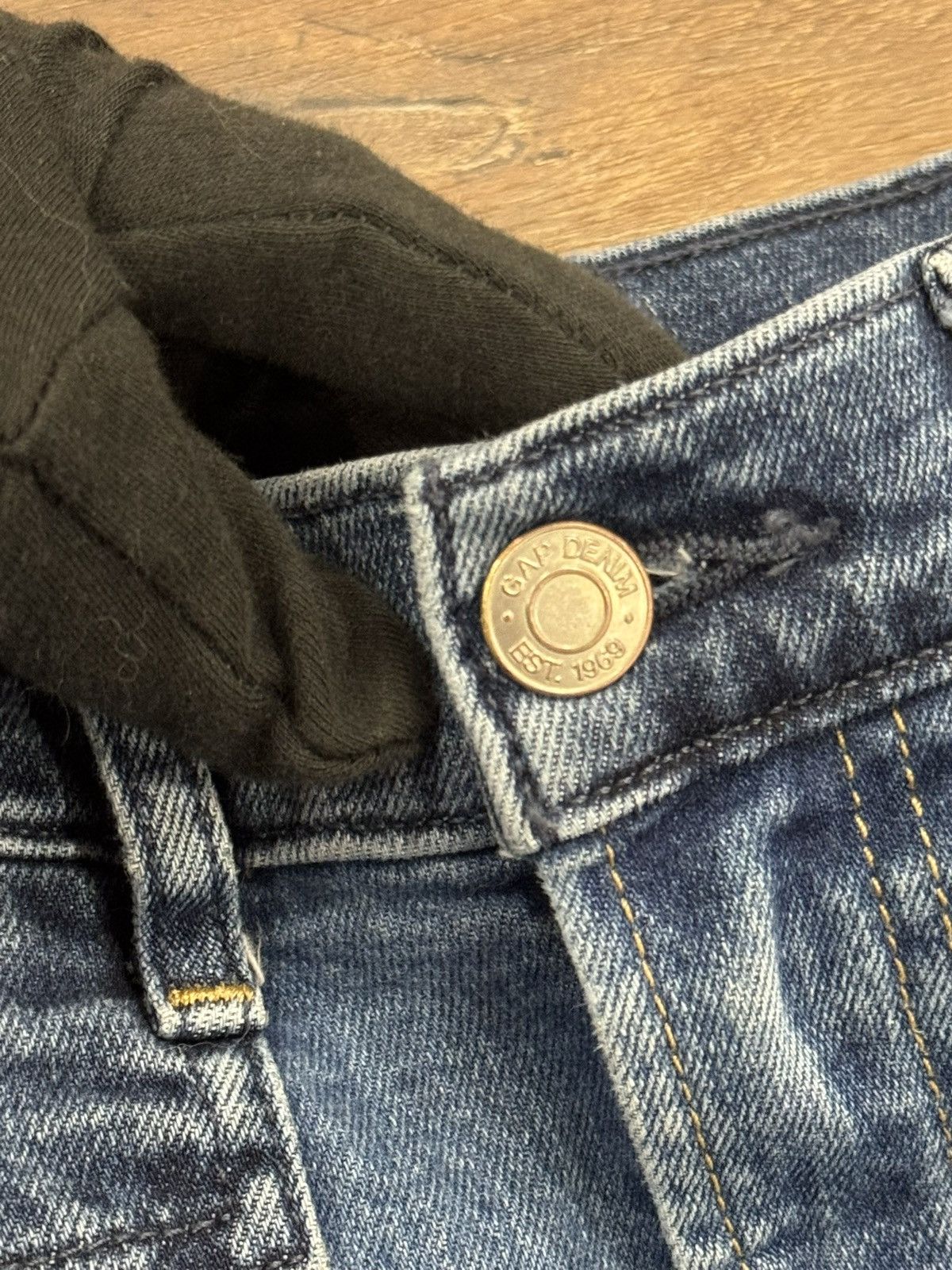 Gap GAP 70s Flare High Rise Jeans 28P Blue Denim Bell Bottom Y2K Size 28" / US 6 / IT 42 - 7 Thumbnail