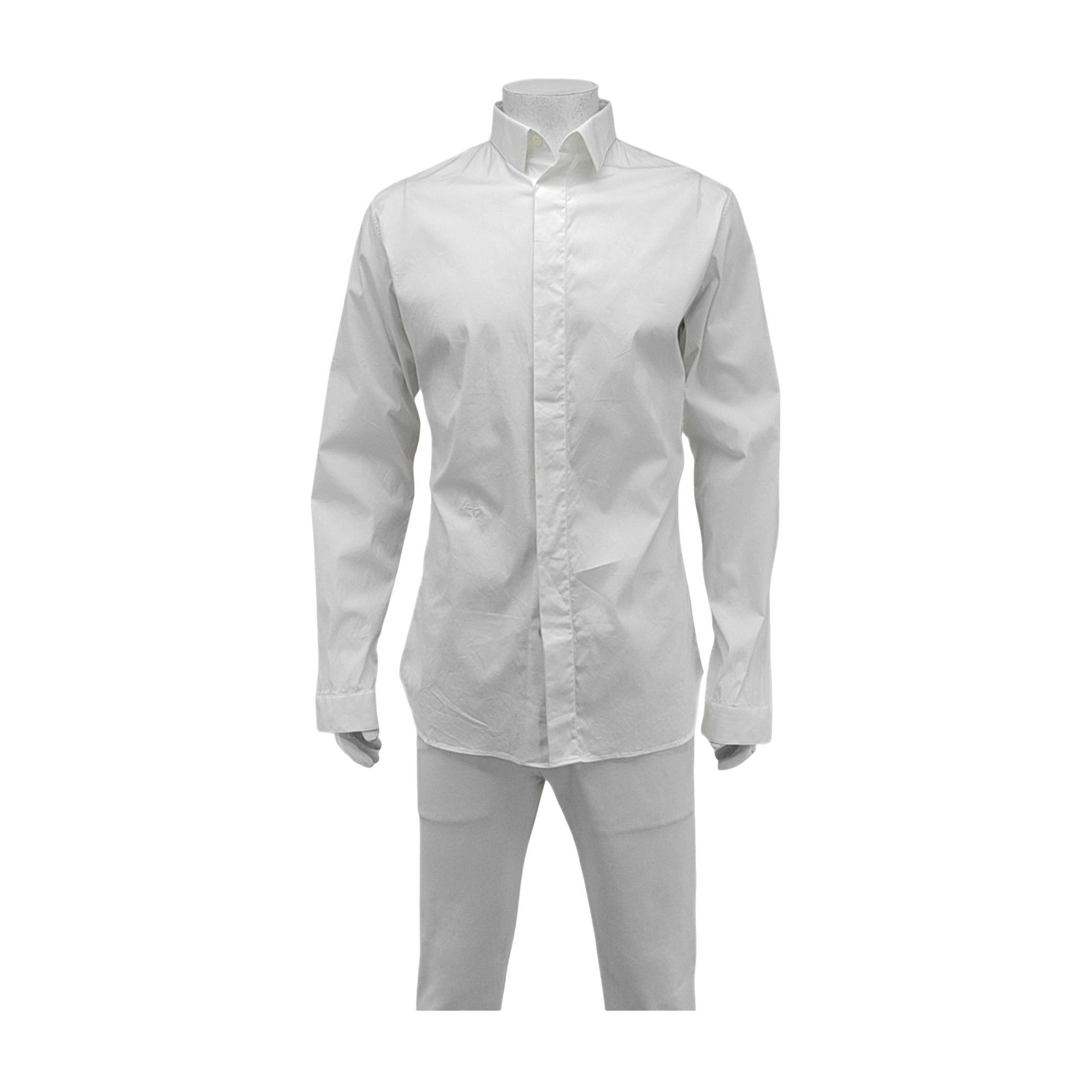 Dior Dior White Cotton Blend Button Up Shirt 41 Size US L / EU 52-54 / 3 - 1 Thumbnail