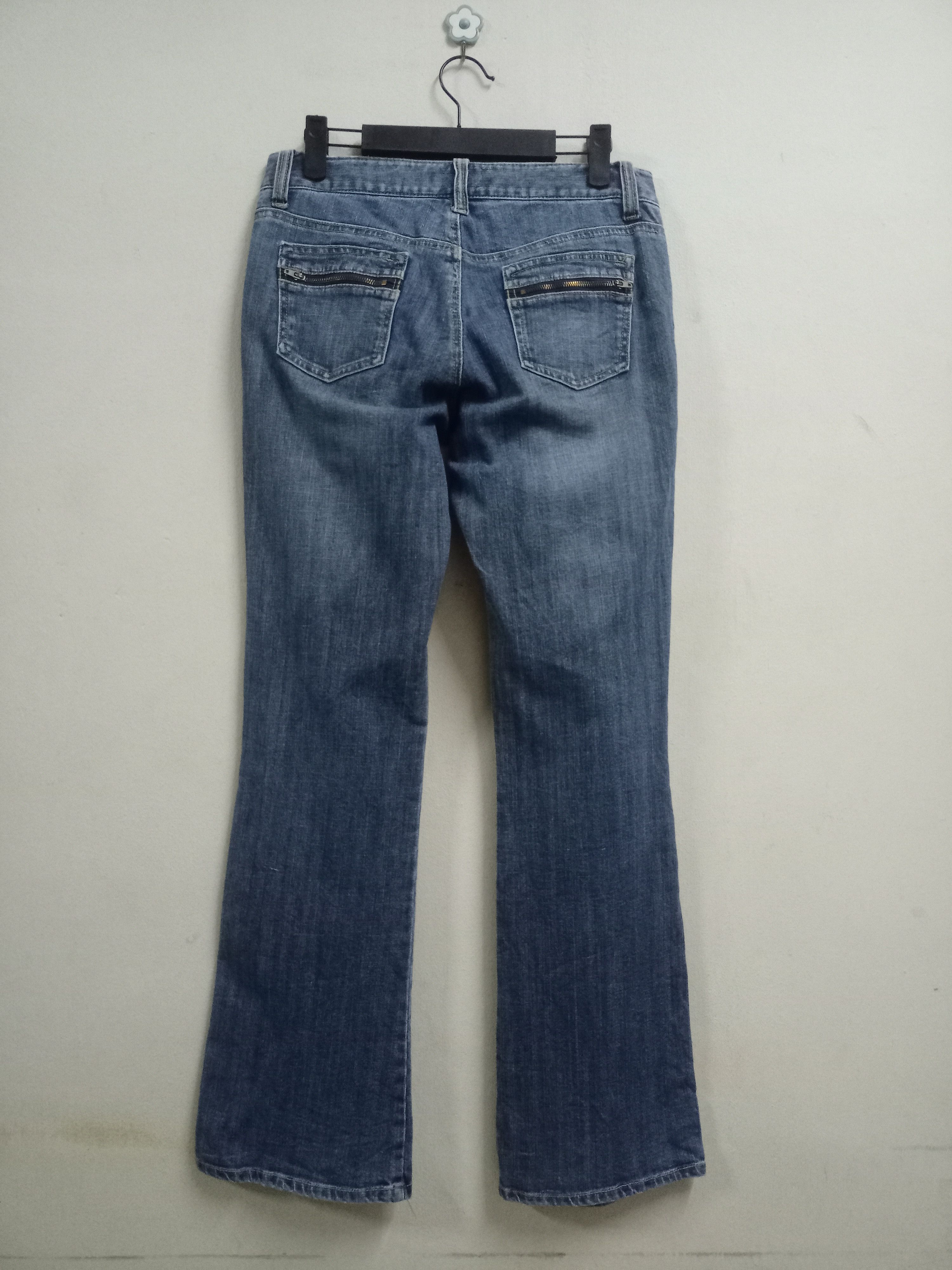 Japanese Brand Vintage Japanese Brand Blue Wash Flare Denim Bush Pants Size US 29 - 2 Thumbnail