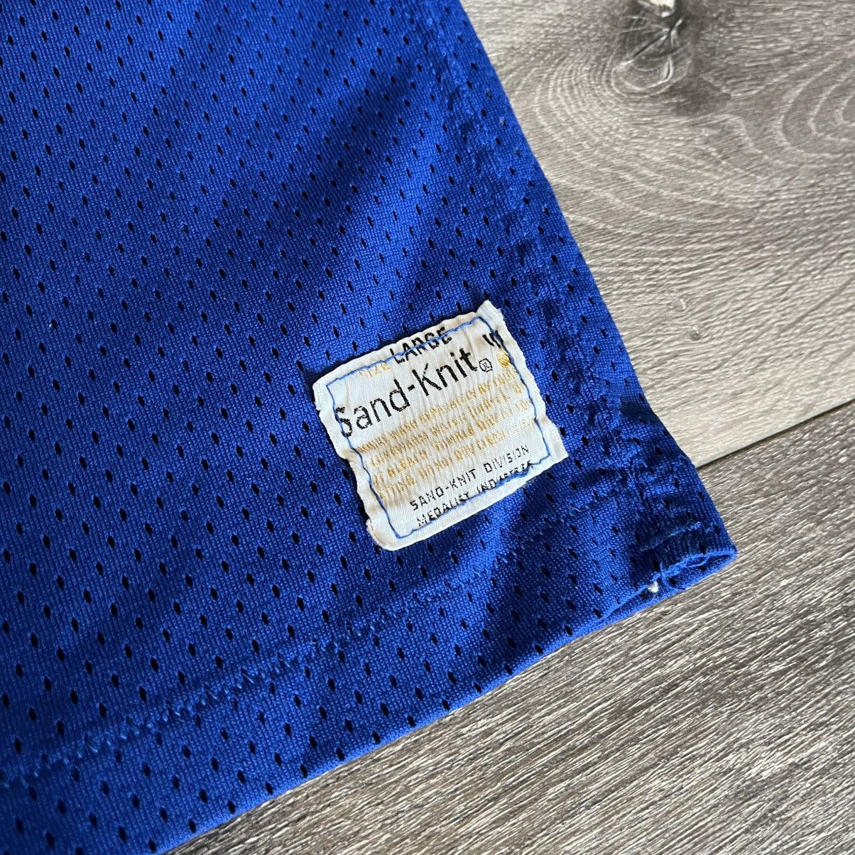 MacGregor × Vintage True Vintage 1960s Sand Knit Blue Yellow Football Jersey #74 Size US L / EU 52-54 / 3 - 3 Thumbnail