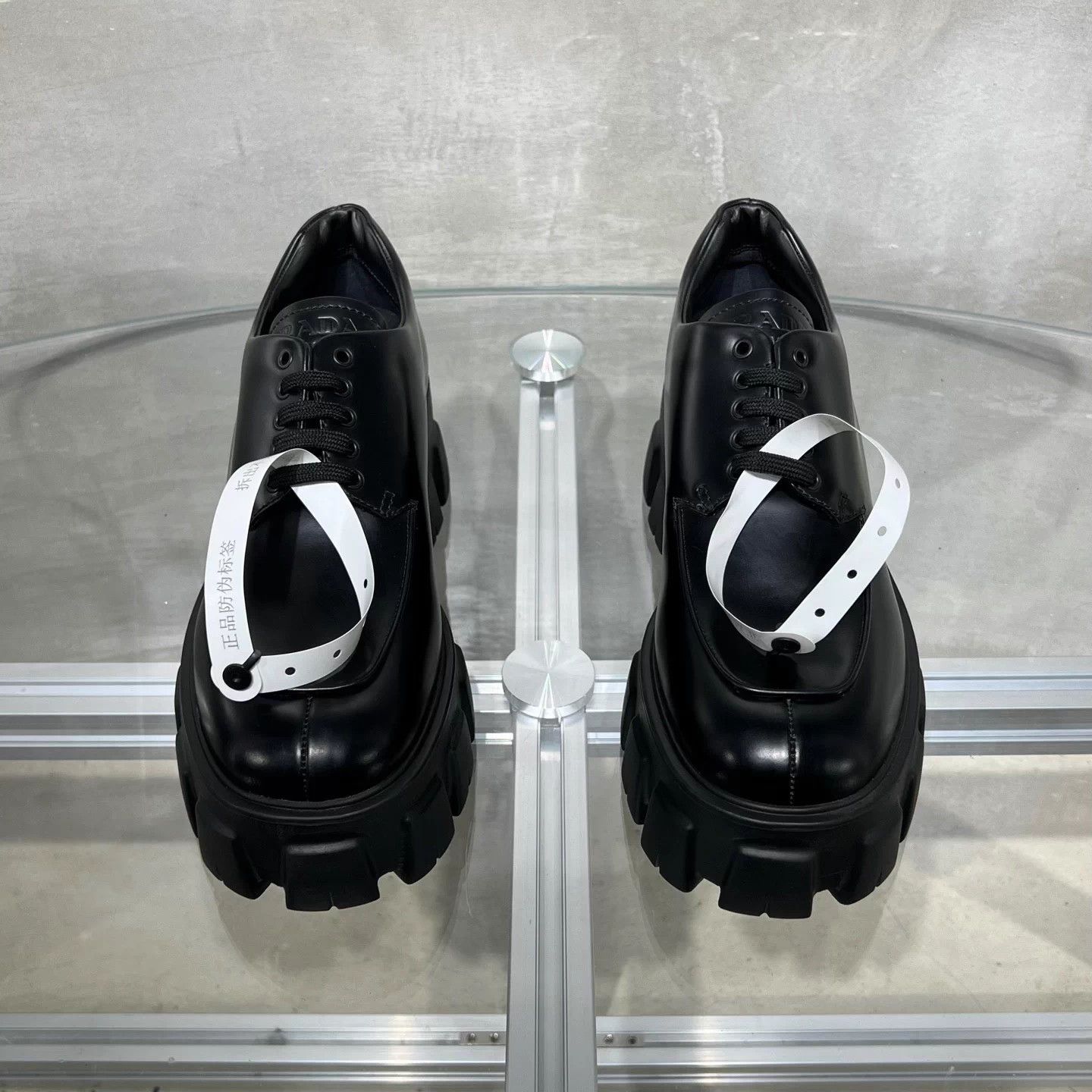 Prada Prada Platform Loafer Black EU38.5 New with box FC0281 Size US 7.5 / IT 37.5 - 1 Thumbnail