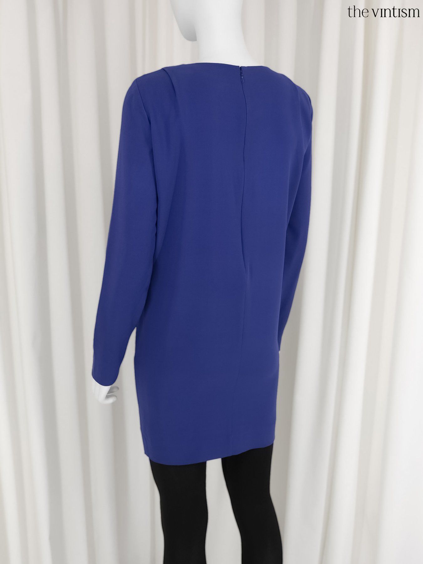 Balenciaga Balenciaga Archival Violet Blue Pure Silk Mini Dress Size S / US 4 / IT 40 - 7 Thumbnail