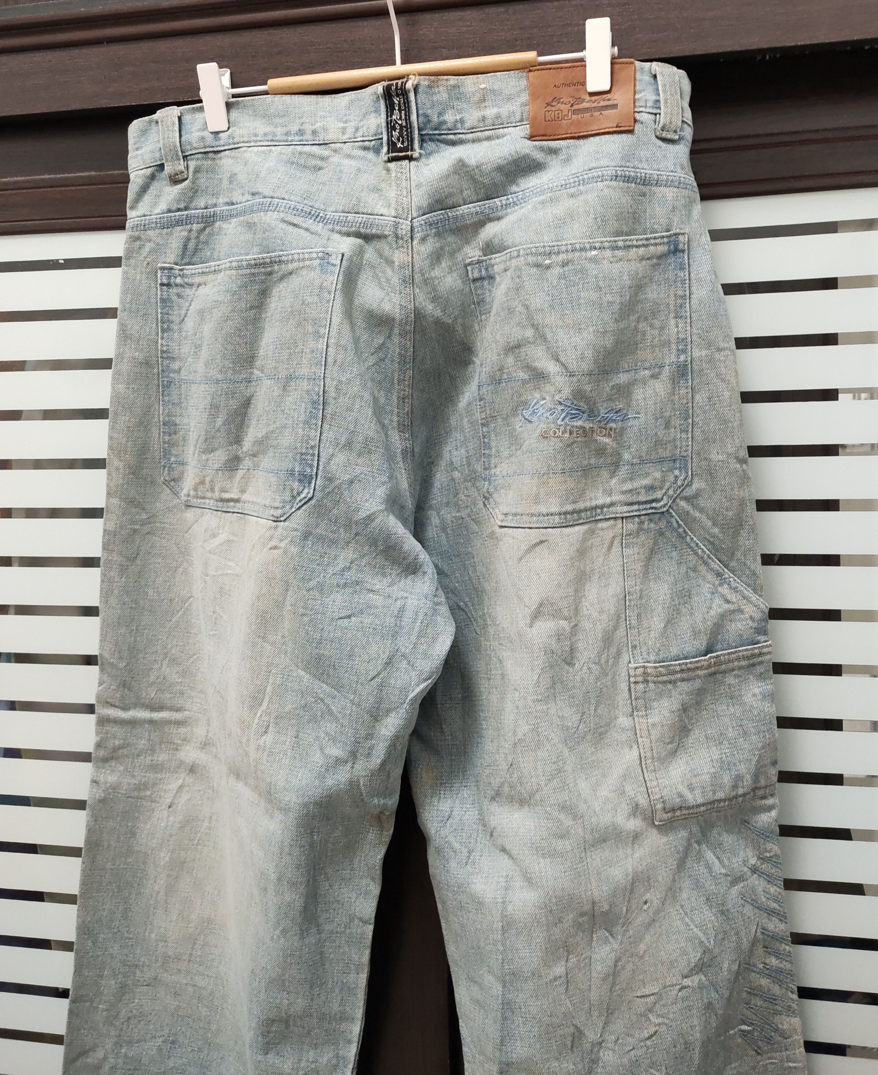 Vision Streetwear 💥90's Baggy Kno.Betta Blue Jeans U.S.A 💥 Size US 36 / EU 52 - 5 Thumbnail