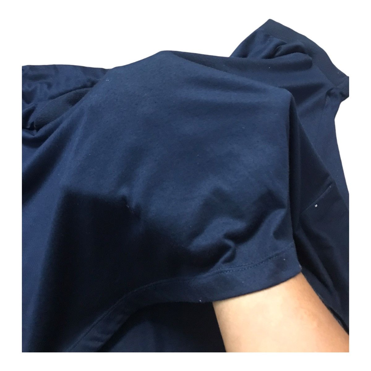 Designer × Jil Sander Jil Sander Dark Blue Collar Tshirt Size US M / EU 48-50 / 2 - 2 Thumbnail