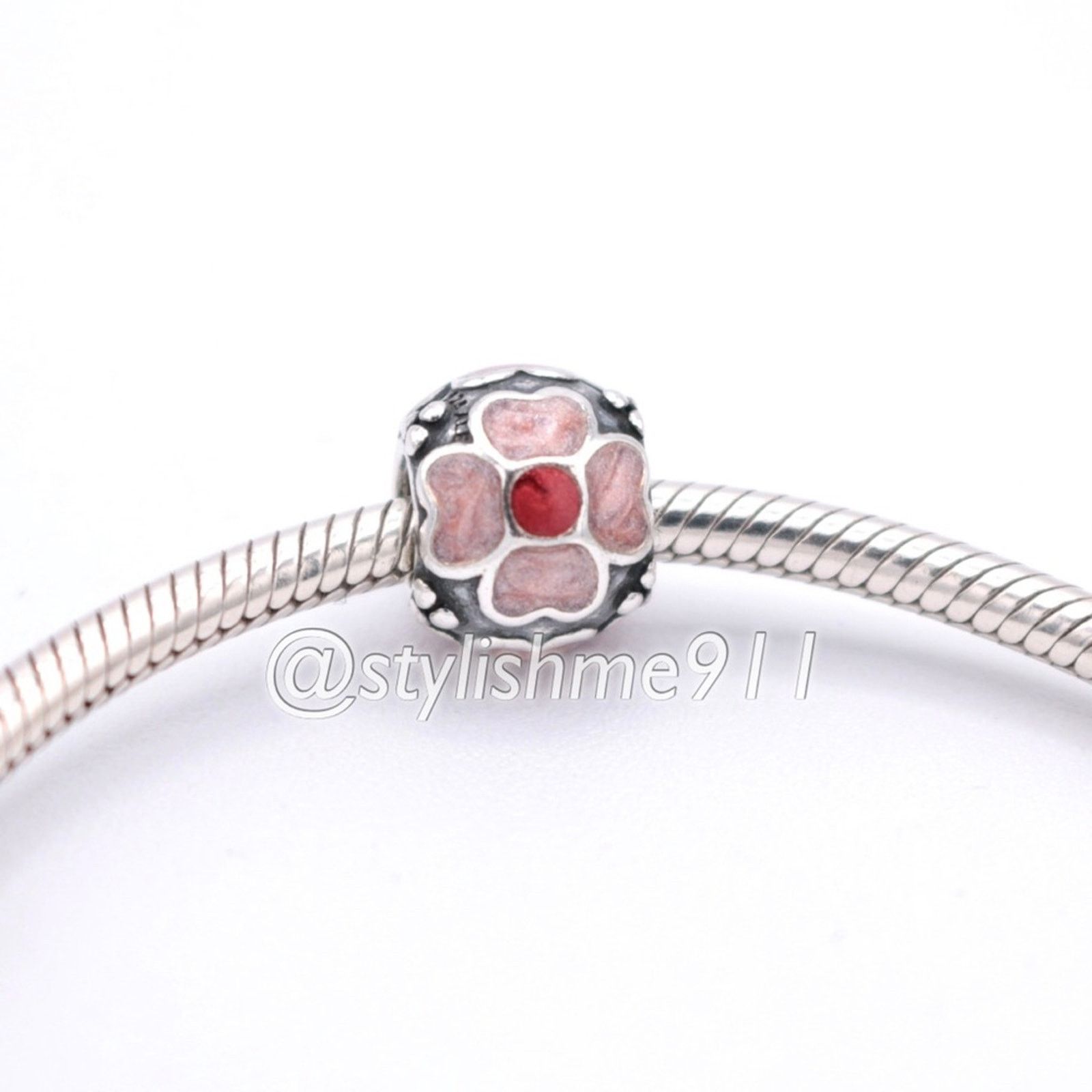 pandora Authentic PANDORA Red Daisy Charm - 790433ER Size ONE SIZE - 4 Thumbnail