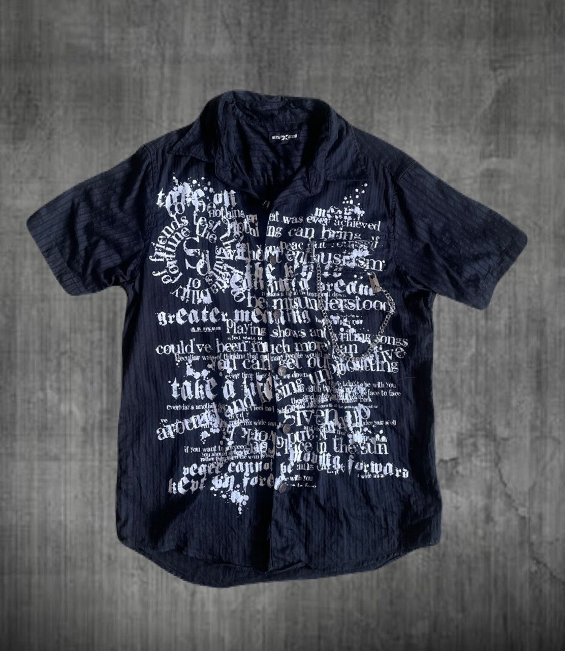 If Six Was Nine 2000s Japanese archive Vkei Poem Chain Gimmick Shirts Size US S / EU 44-46 / 1 - 1 Thumbnail