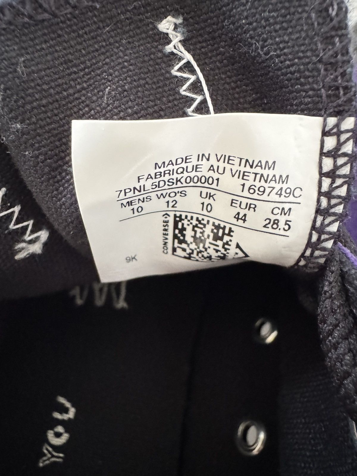 Converse Purple Converse CTAS Low Top Varsity Embroidery Size US 10 / EU 43 - 3 Thumbnail