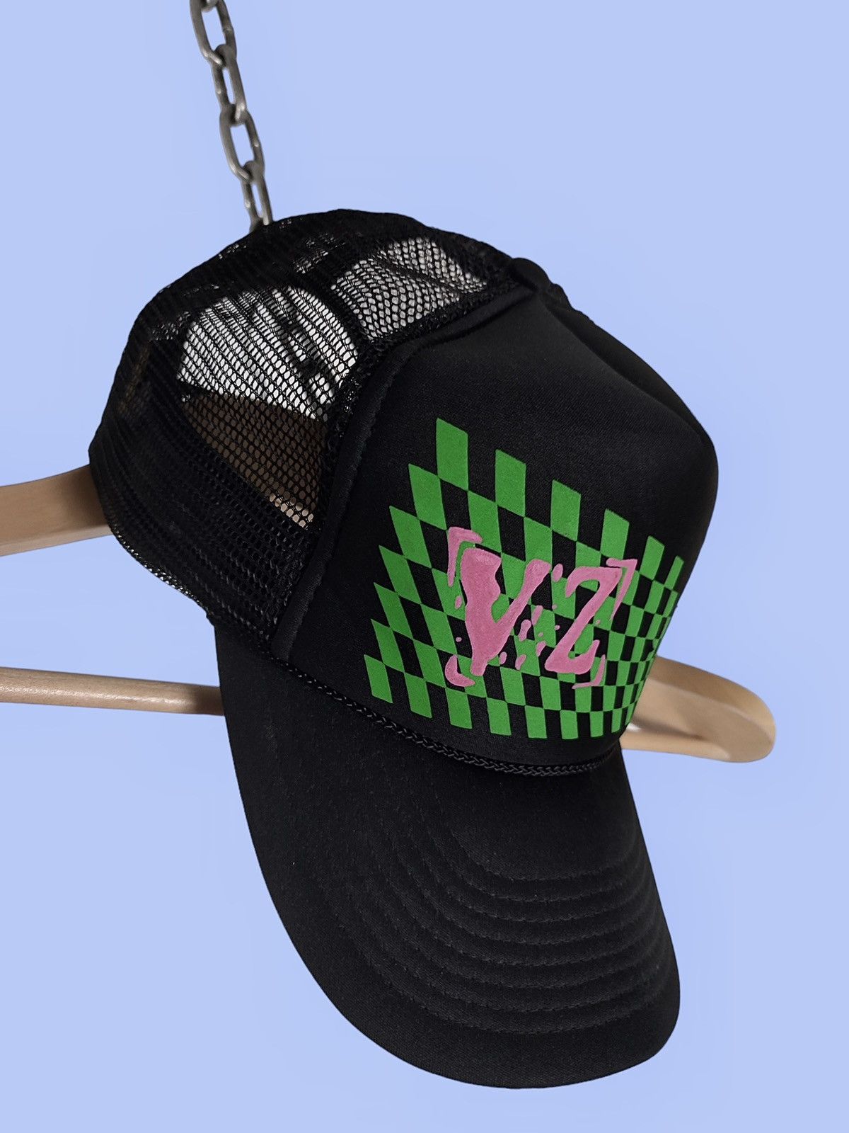 Vintage 80s Vintage Racing Trucker Cap Size ONE SIZE - 6 Thumbnail