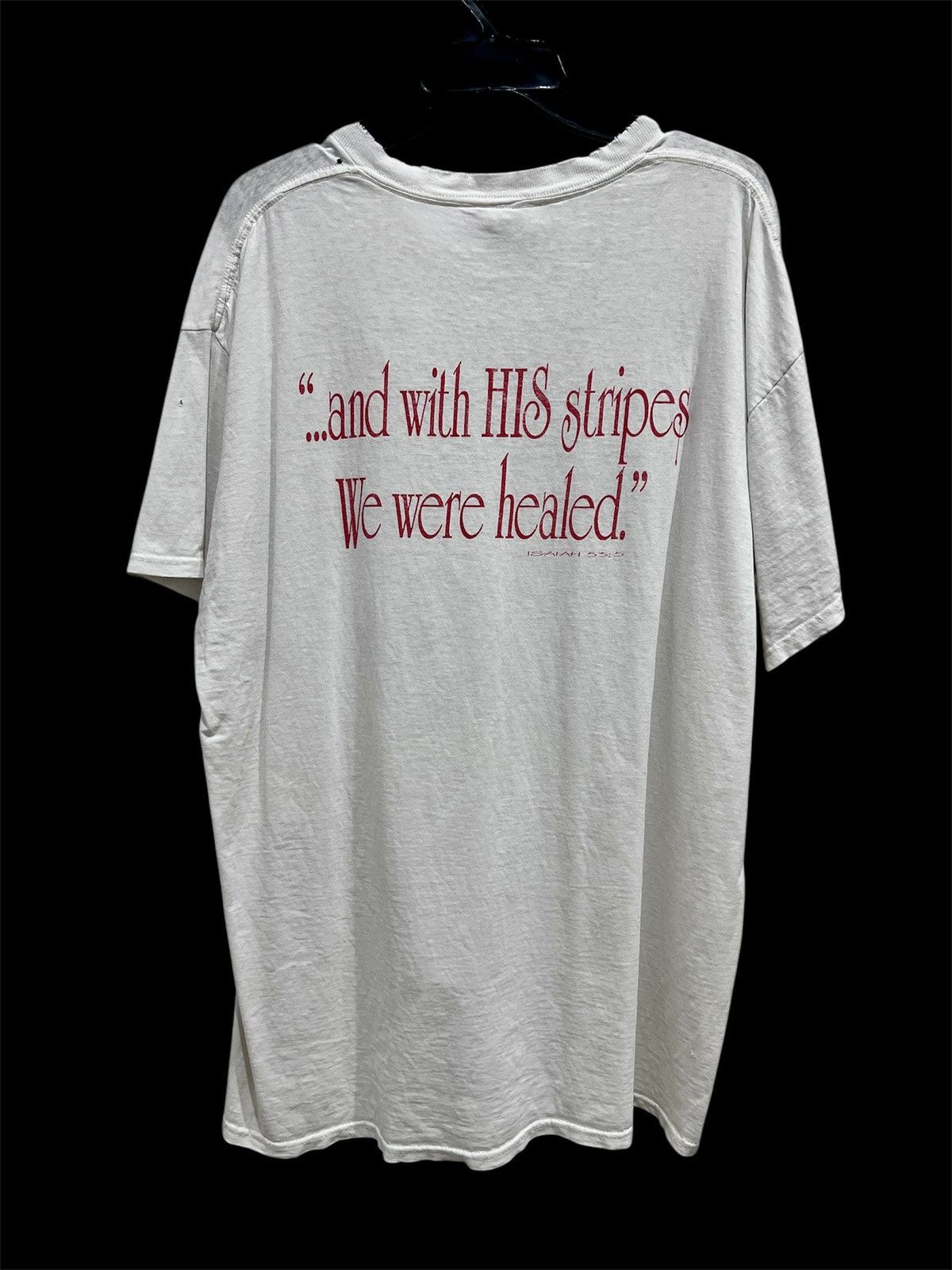 Vintage Vintage 90s Before You Turn Your Back On Jesus Tee XL Faded Size US XL / EU 56 / 4 - 3 Thumbnail