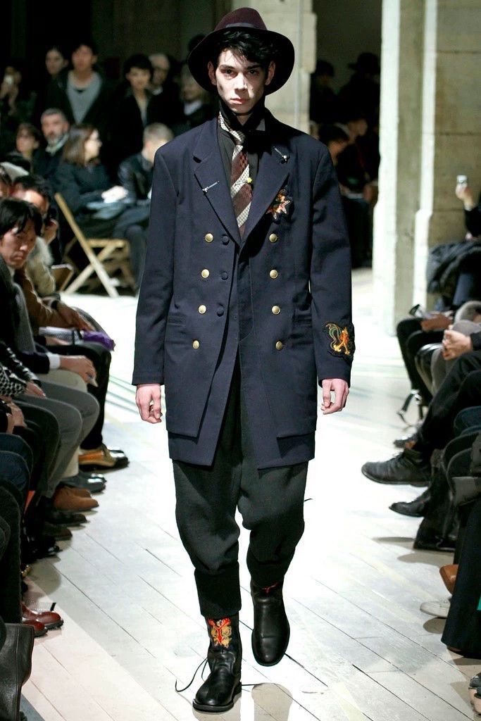 Yohji Yamamoto Yohji Yamamoto12AW double-breasted gold applique coat 2503- Size US L / EU 52-54 / 3 - 2 Thumbnail