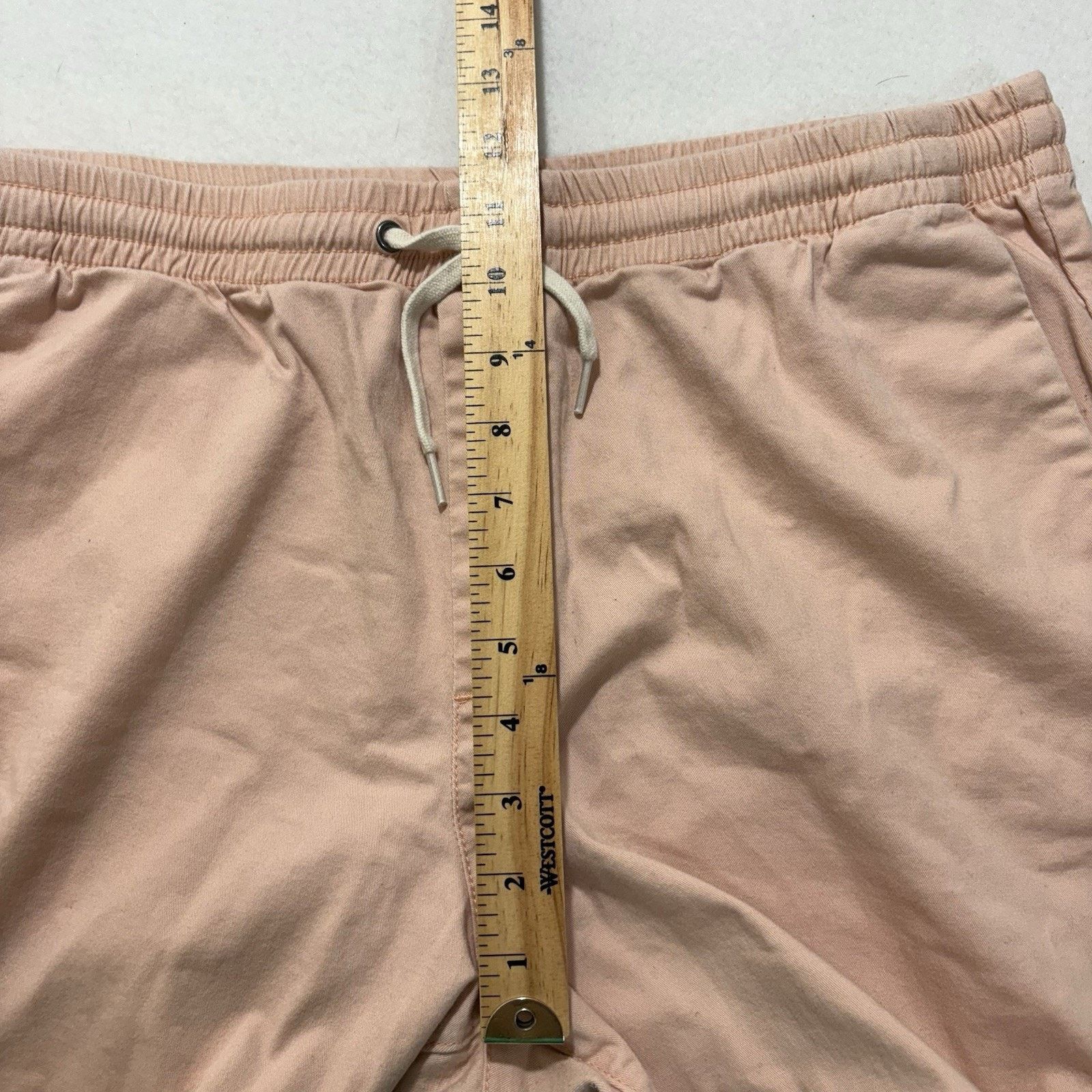 Pacsun Pacsun Large Cotton Textured Volley Shorts Drawstring Pink Size US 36 / EU 52 - 9 Thumbnail
