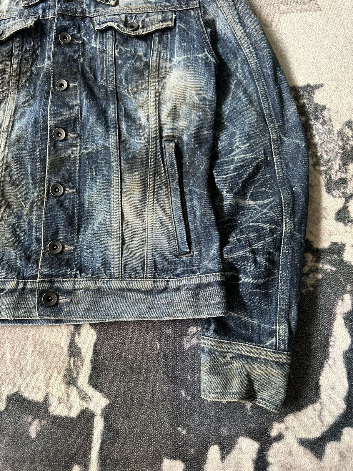 CIVARIZE 00’s Civarize dirty denim jacket Size US M / EU 48-50 / 2 - 10 Thumbnail